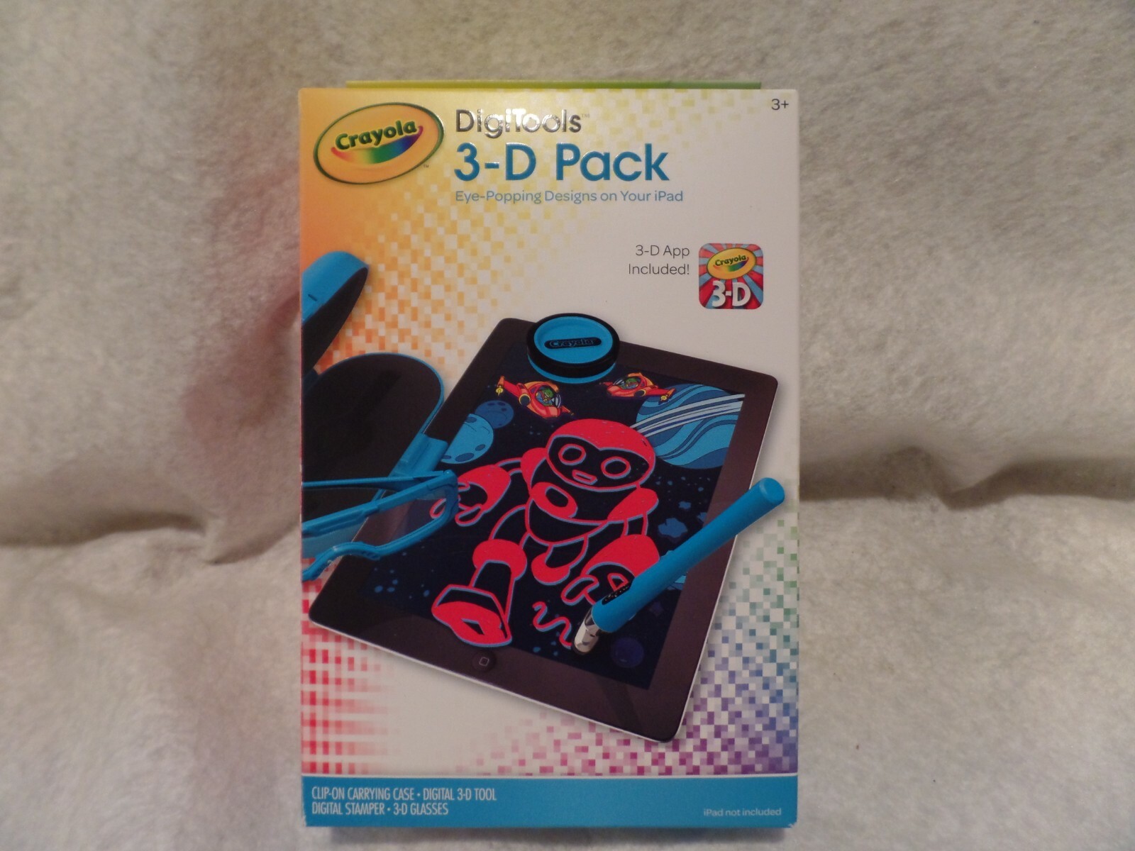 Crayola DigiTools 3-D Pack Eye popping Designs on Your iPad for Child 3+