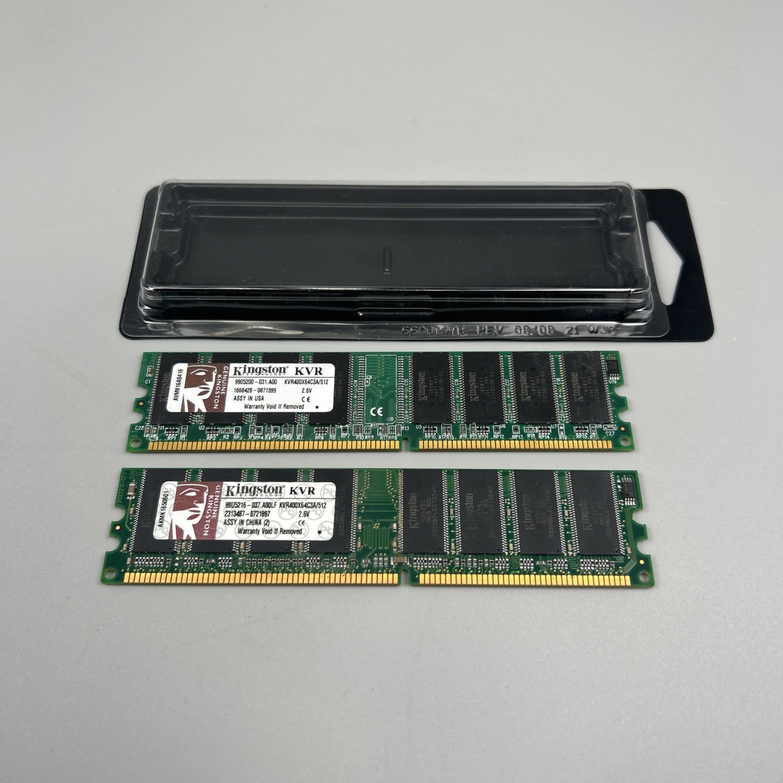 Kingston 1GB 2x512MB PC3200 DDR-400 184-Pin DIMM Memory - Tested Excellent