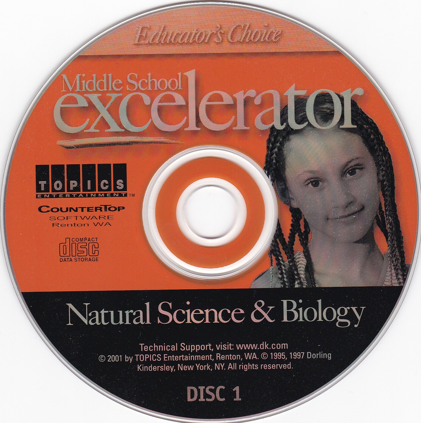 Individual Replacement for Vintage Middle School Excelerator(PC, 2001) Disc Only