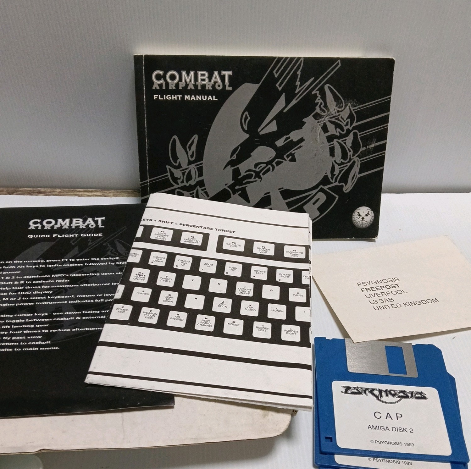 Combat Air Patrol Psygnosis Amiga 1992 Game Big Box 