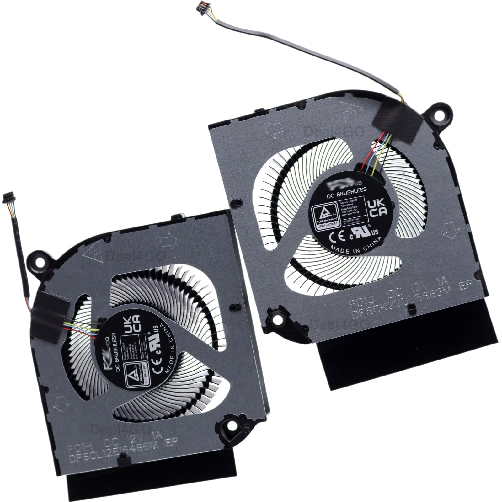 Deal4GO CPU GPU Graphics Cooling Fan kit Replacement for Acer Nitro Black