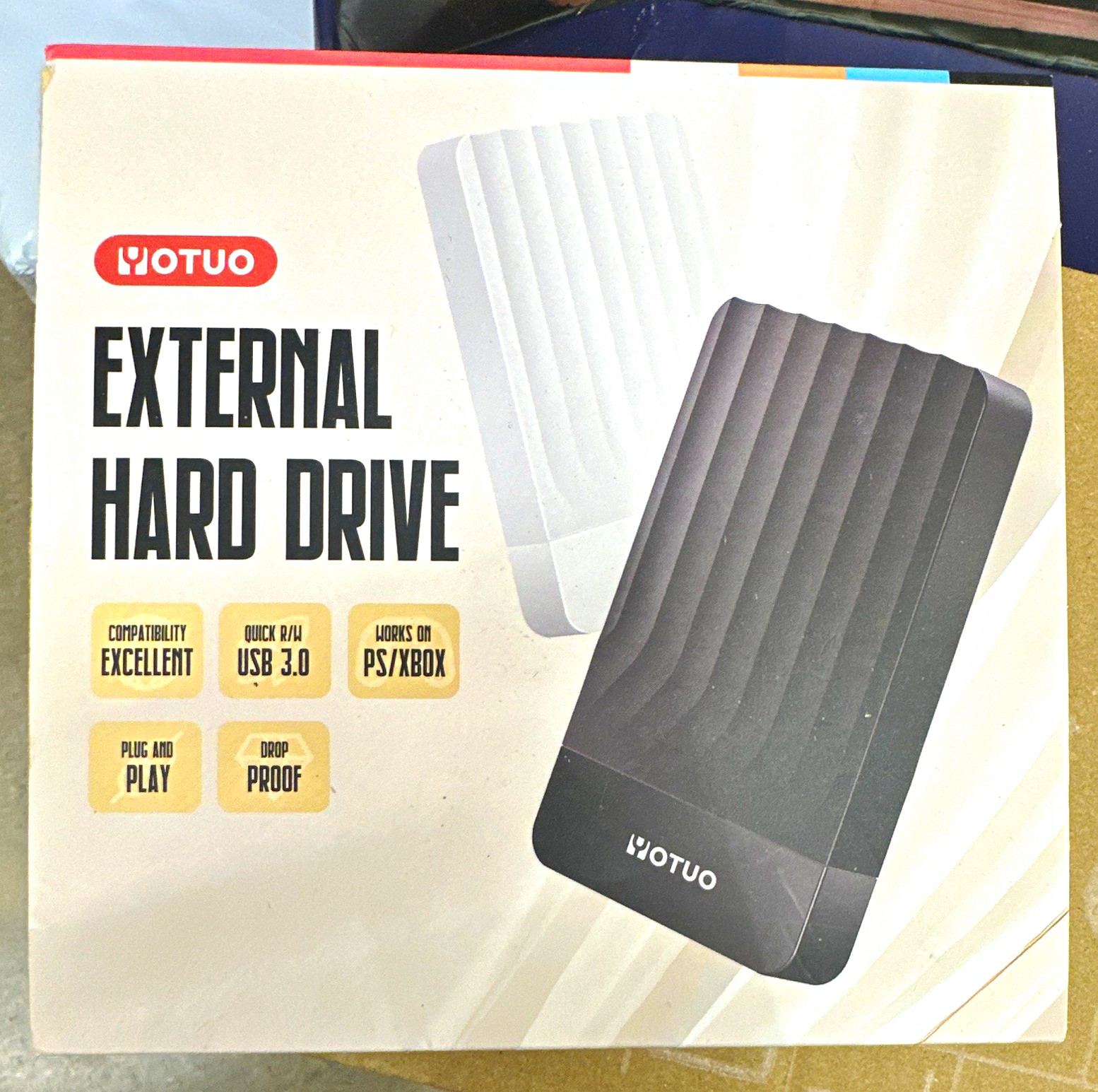 YOTUO 1TB Portable External HDD USB 3.0 Plug and Play Black for PS4 Xbox