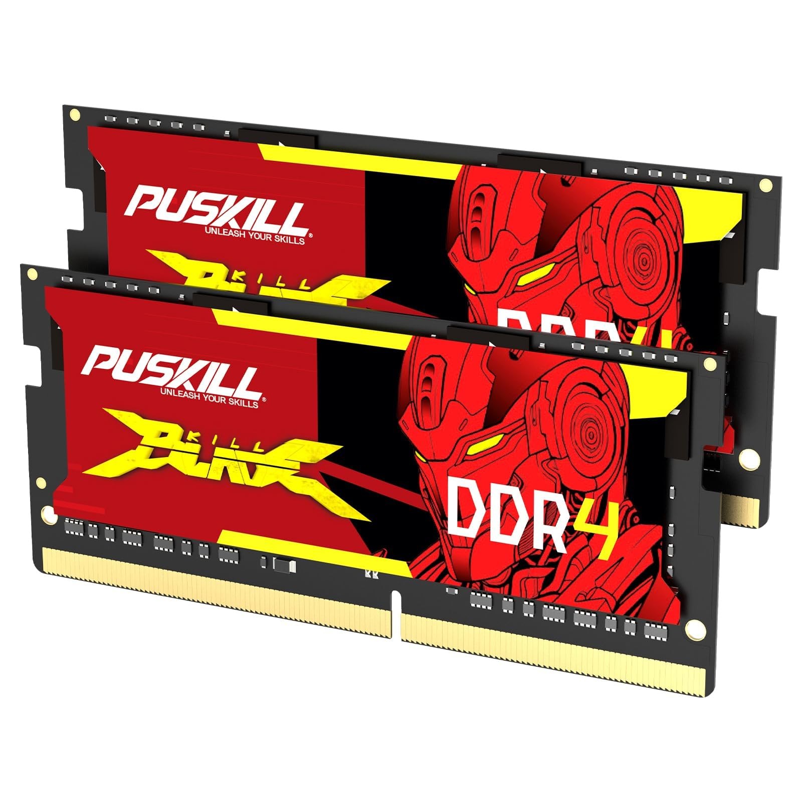 PUSKILL 16GB DDR4 3200MHz RAM (2x8GB) SODIMM CL22 Laptop