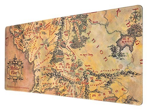 XL Lord of the Rings Gaming Mouse Pad 31.5x13.78in - Non-slip Rubber Base