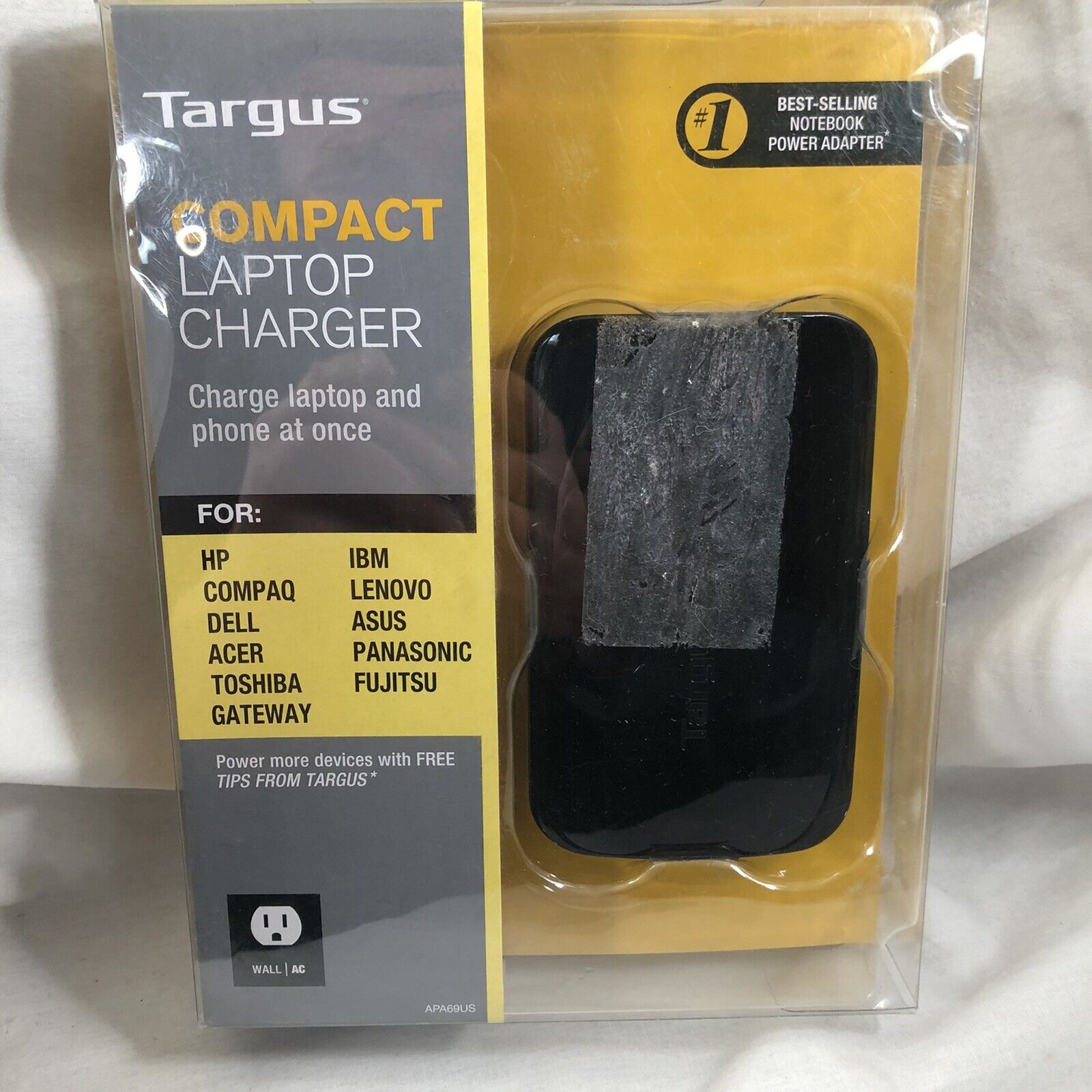 Targus Compact Laptop and Phone at Once Charger APA69US NIB