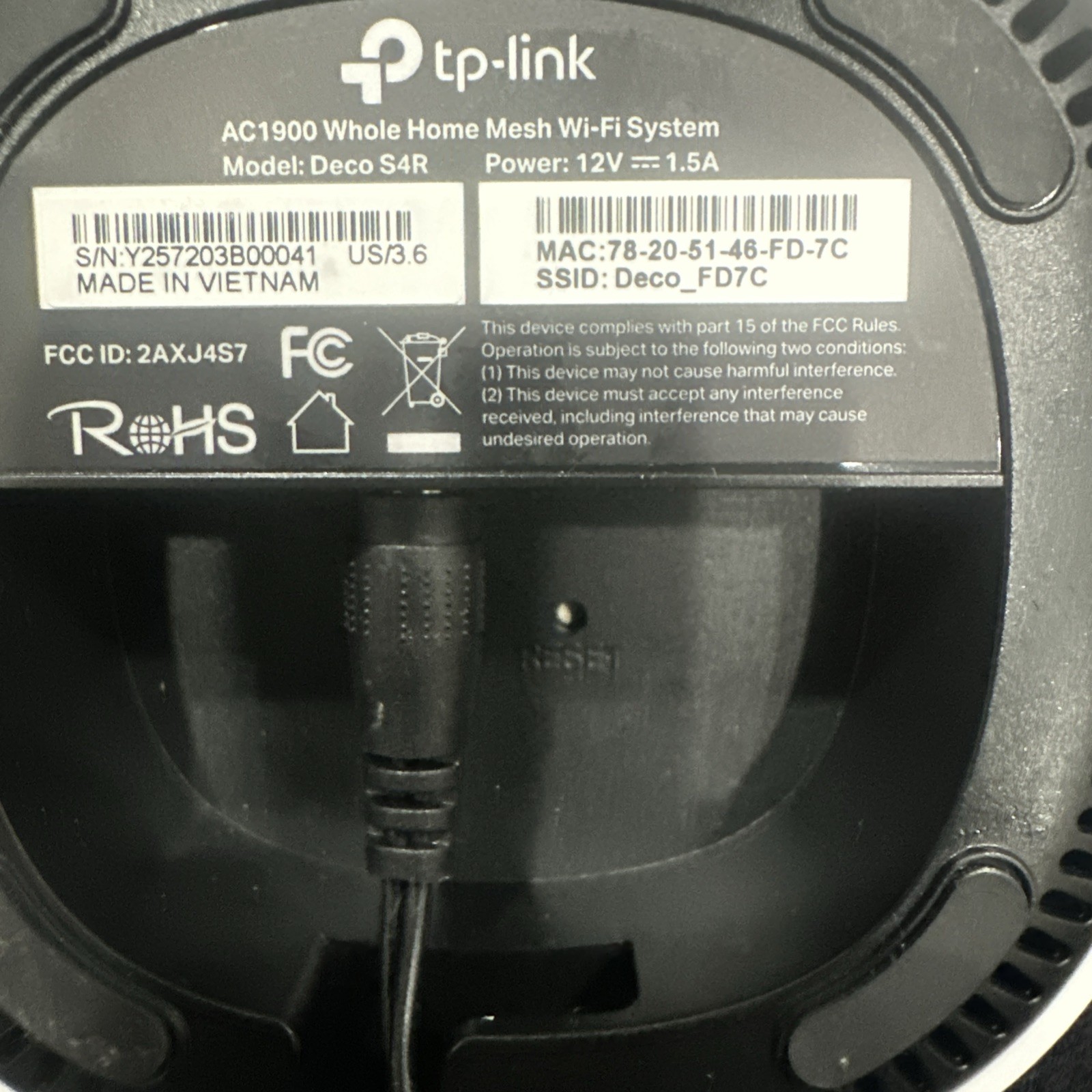 TP-LINK AC 1900 Deco MESH WiFi S4R (1-pack)  Wi-Fi SINGLE UNIT