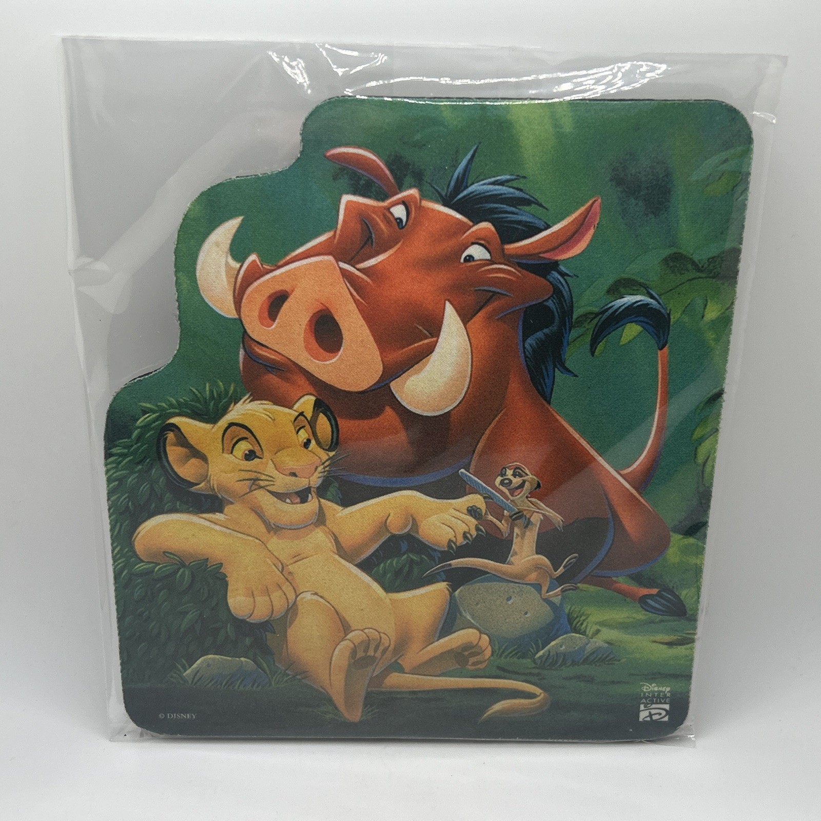 Vintage Disney Interactive Mouse Pad The Lion King Simba and Pumbaa Timon
