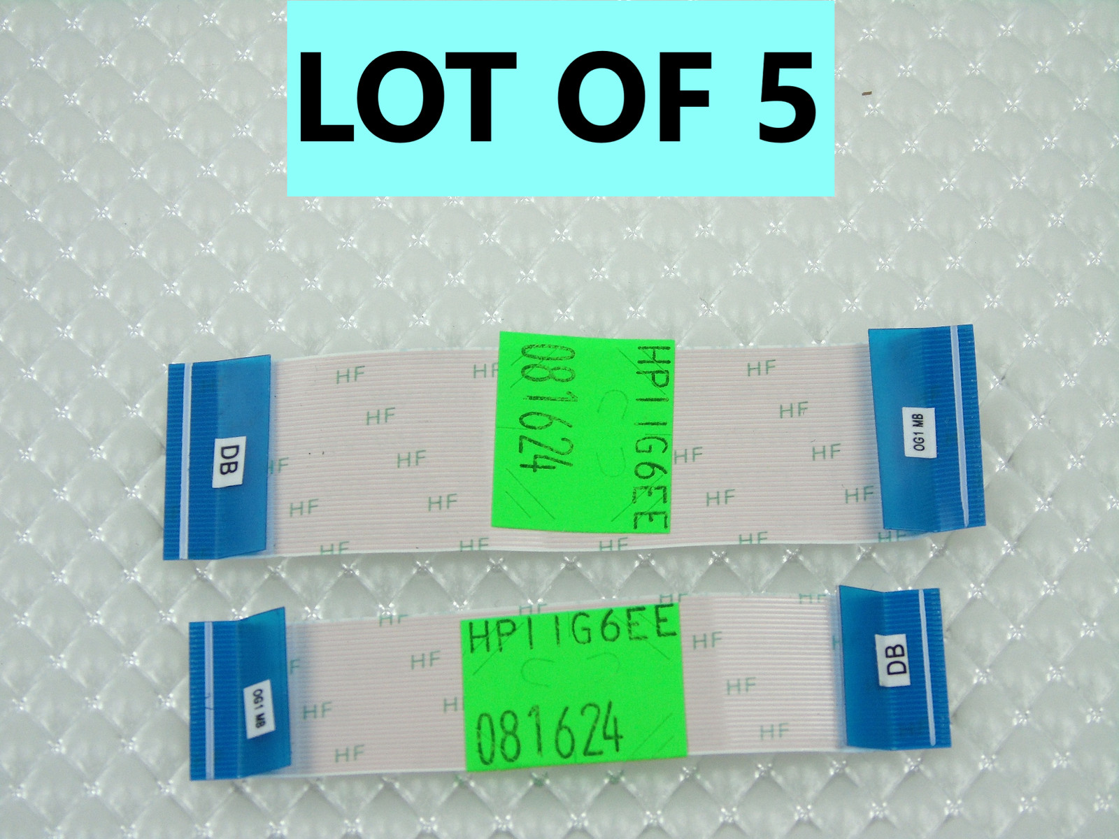 Lot of  5 - HP ChromeBook 11A G6 EE USB Daughter Board Ribbon Cable (Qty 5 Pair)