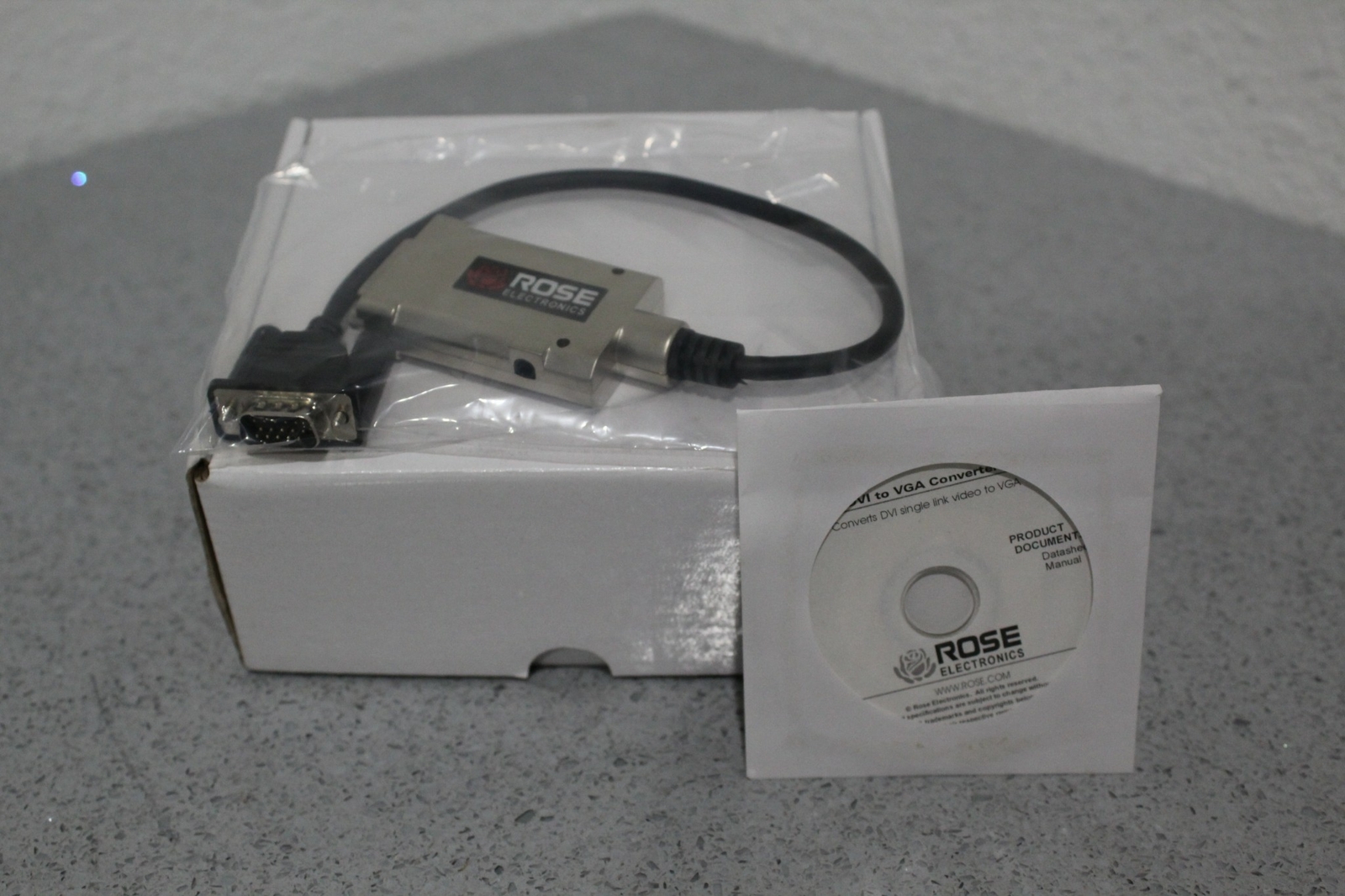 BRAND NEW Rose Electronics DVI to VGA Converter Cable CNV-DVIVGA/6 