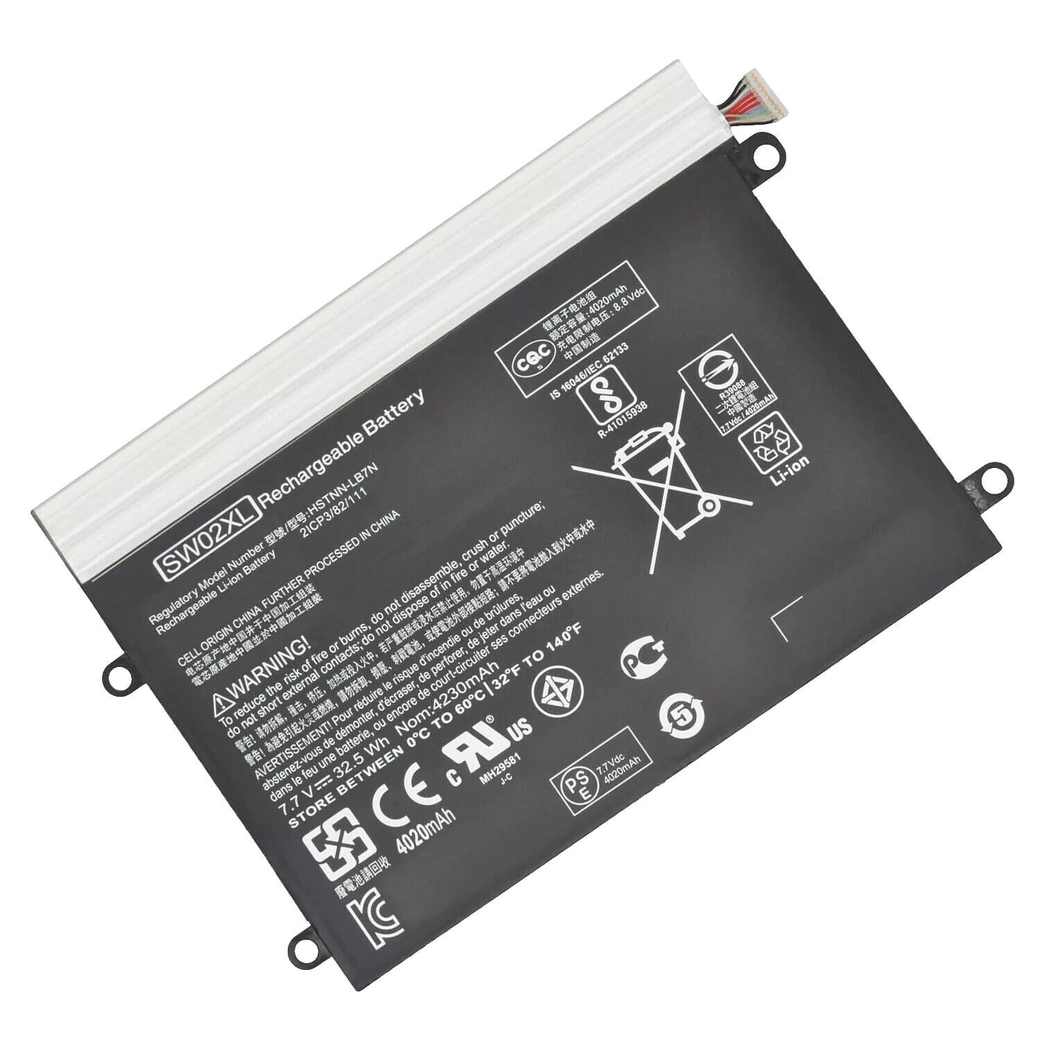 New SW02XL Battery for HP X2 10-P018WM 10-P010NR 10-P011NF 859470-421 TPN-Q180
