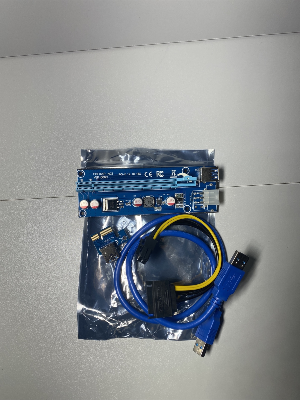 (10) NEW PCE164P-N03 VER 006C PCI-E 1x to 16x Powered Riser Adapter Card