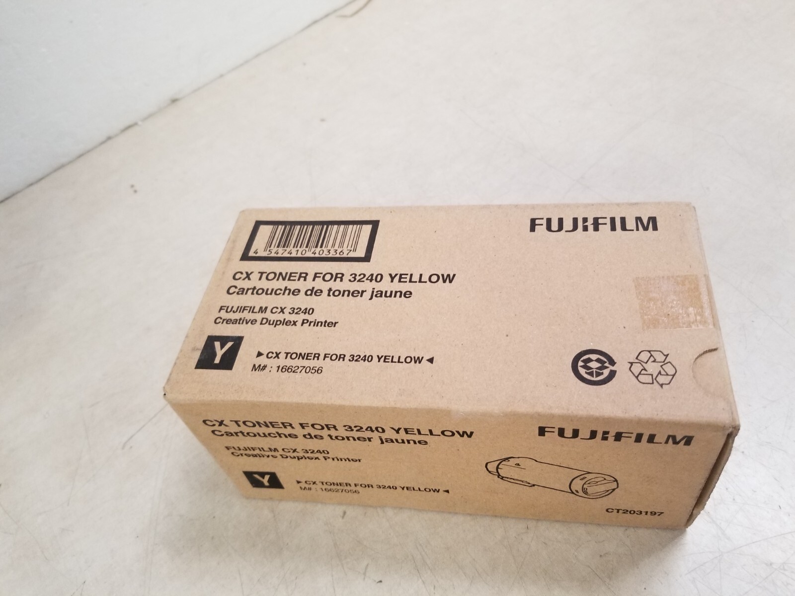 Fujifilm CX Toner Cartridge for 3240 YELLOW - Creative Duplex Printer Exp 2019