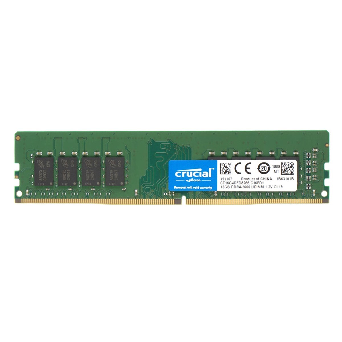 New Crucial 16GB DDR4 2666MHz PC4-21300 Desktop UDIMM Memory Ram CT16G4DFD8266