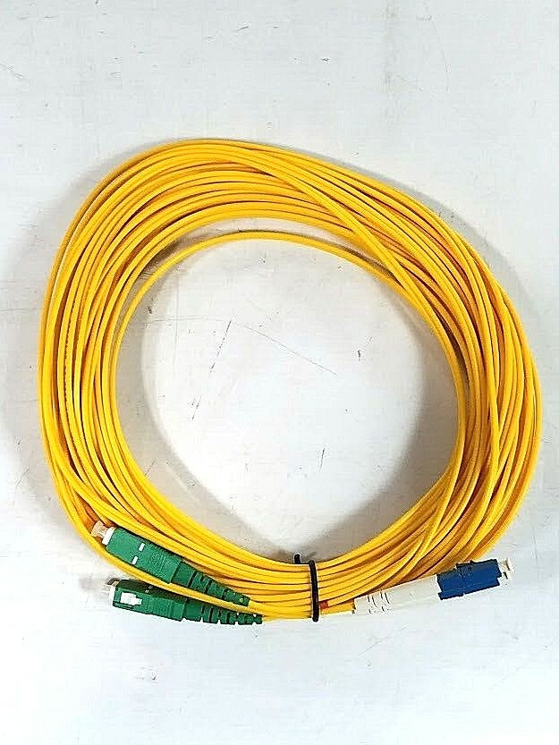Fiberdyne Sm Duplex 2.0mm, LCUPC-SC/APC, OFNR, 45ft; Part #F9C21A2GCLB045F