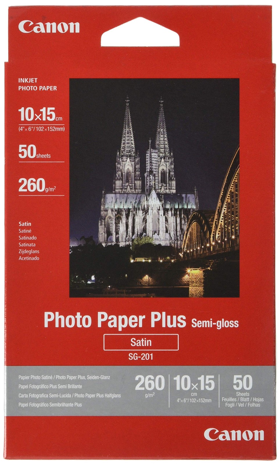 CanonSG2014X6 Original Original 1686B015-100x150mm 50 Sheets Semi-Gloss Photo Pa