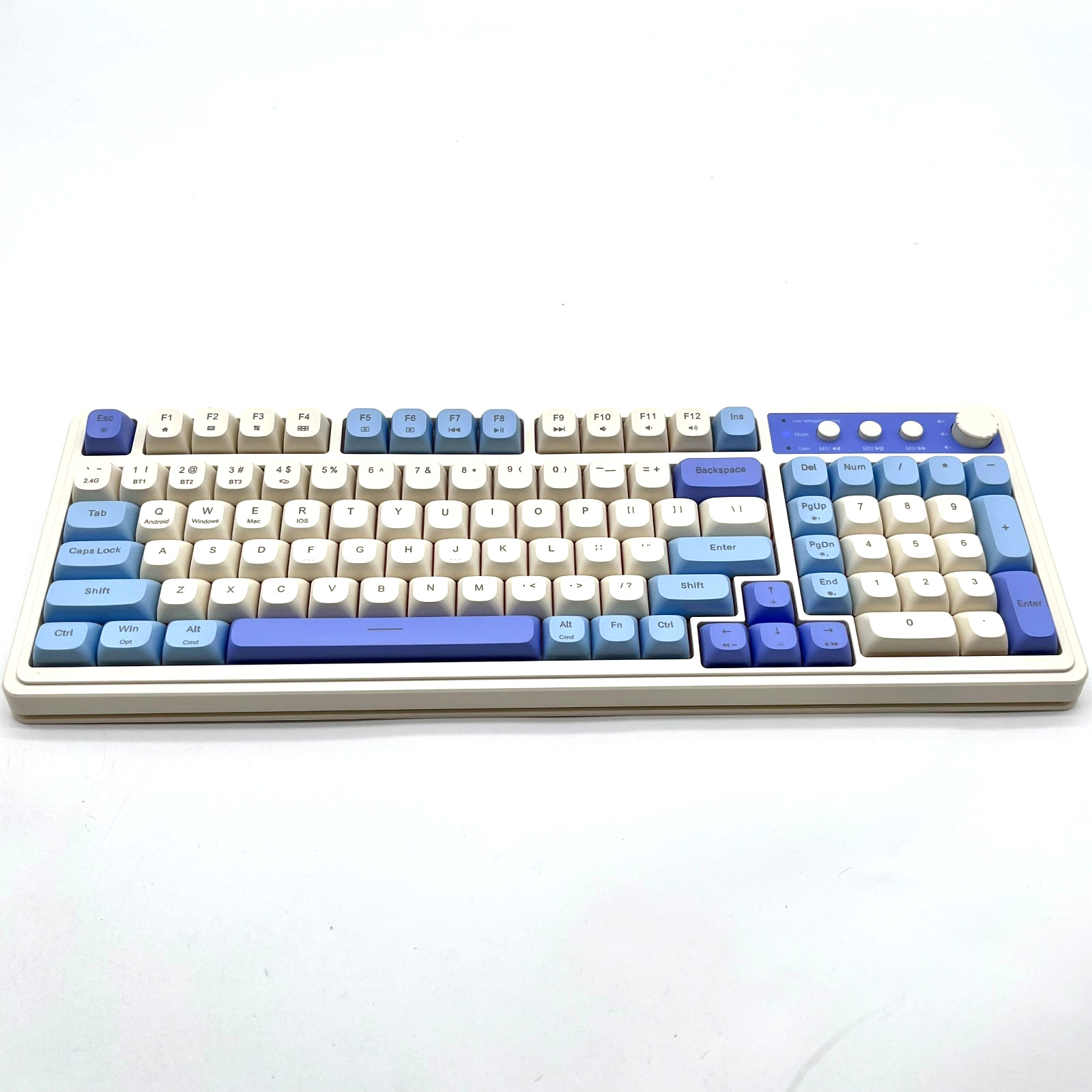 Aula Wired/Wireless Gaming Keyboard Model S99 - Blue/Yellow/Purple