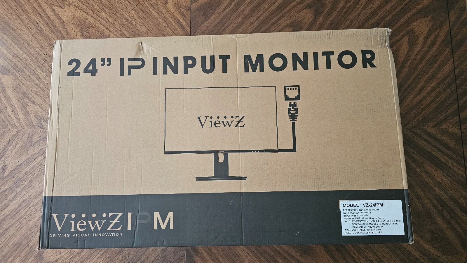 ViewZ - VZ-24IPM - 24" 1080p - view IP Cameras Live - 16 ch - CCTV monitor