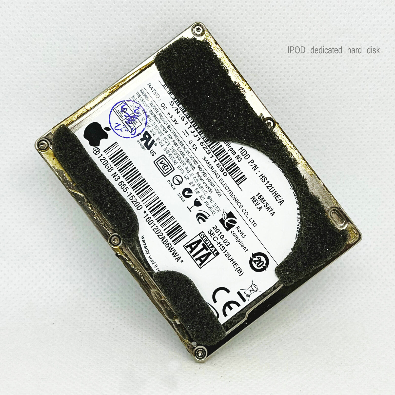 Samsung 120GB 4200RPM HS12UHE/A 16M SATA LIF interface 1.8-inch hard drive