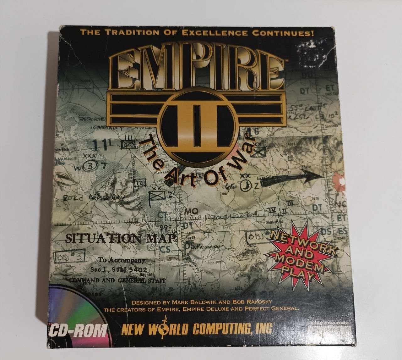 Empire II The Art of War Strategy Game PC CD ROM for MS DOS - Retail Box 1995