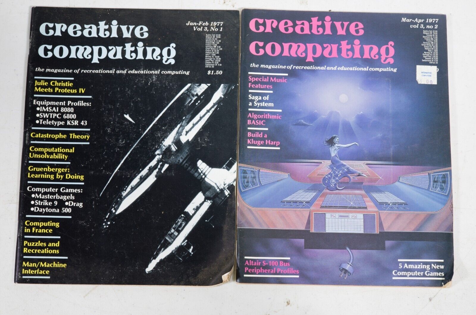 Vintage Creative Computing Magazine 1977 lot of 6 ST533