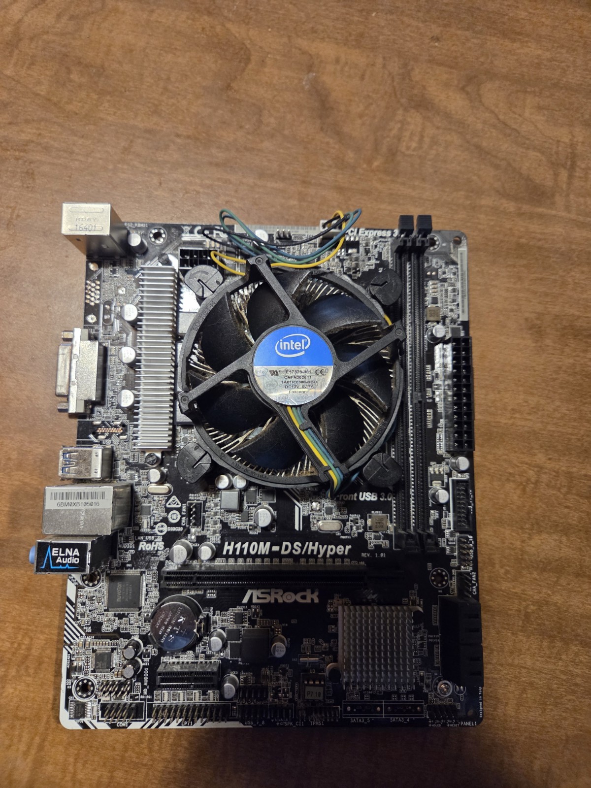 ASRock H110M-DS/Hyper MicroATX Motherboard LGA1151 DDR4 Intel CPU Combo