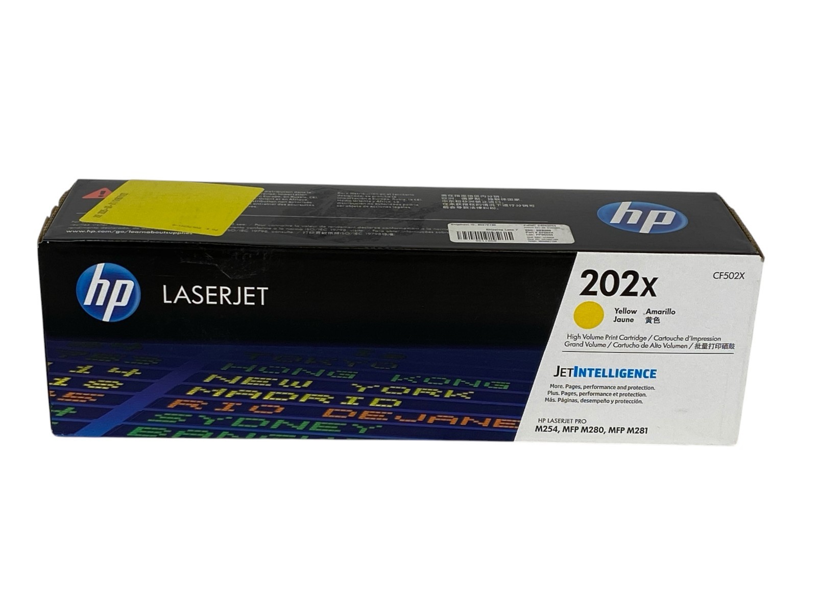 HP 202X High Yield Yellow Original LaserJet Toner Cartridge CF502X New
