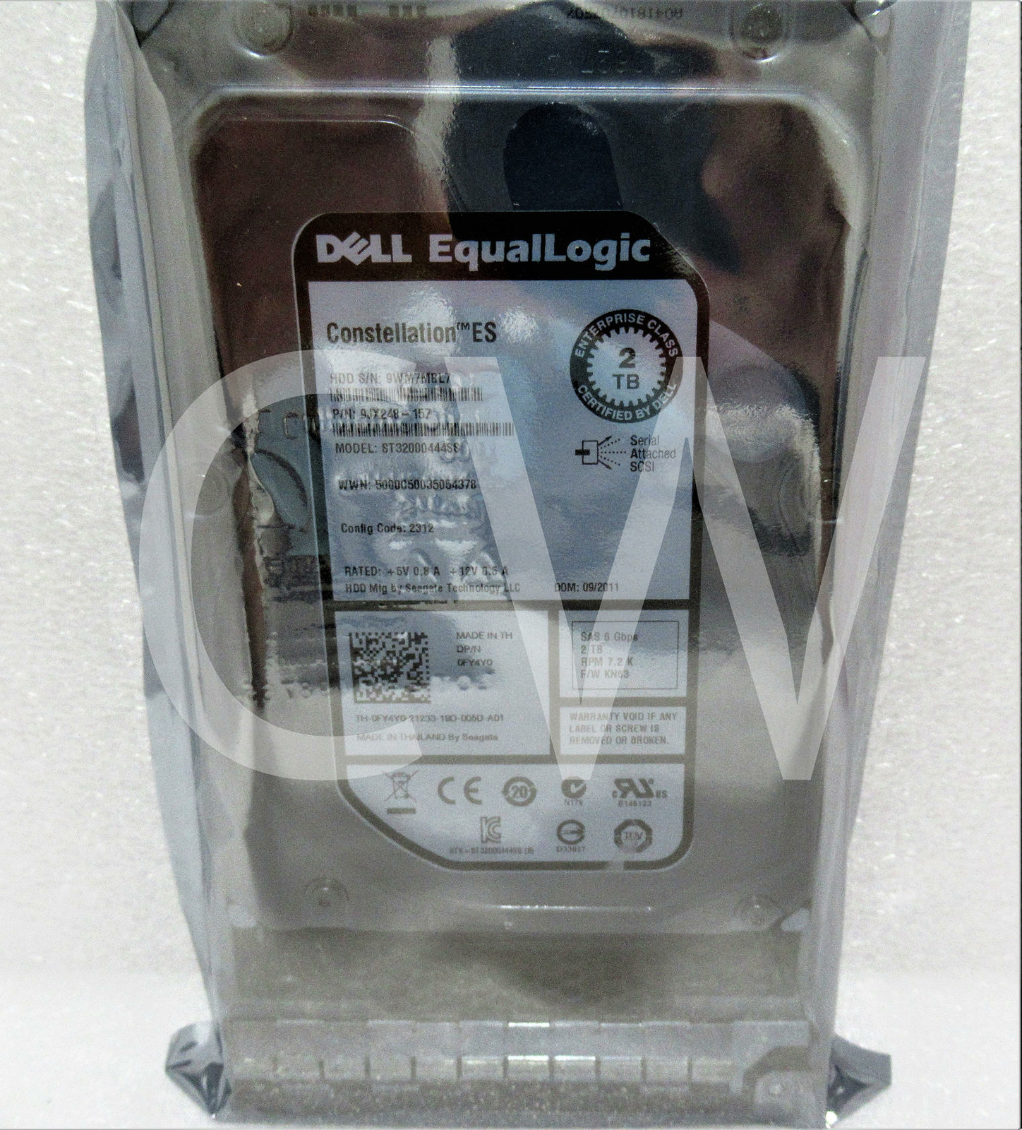 FY4Y0 0FY4Y0 Dell ST32000444SS EQUALLOGIC 2TB 7.2K 6G 16MB 3.5in SAS Hard Drive