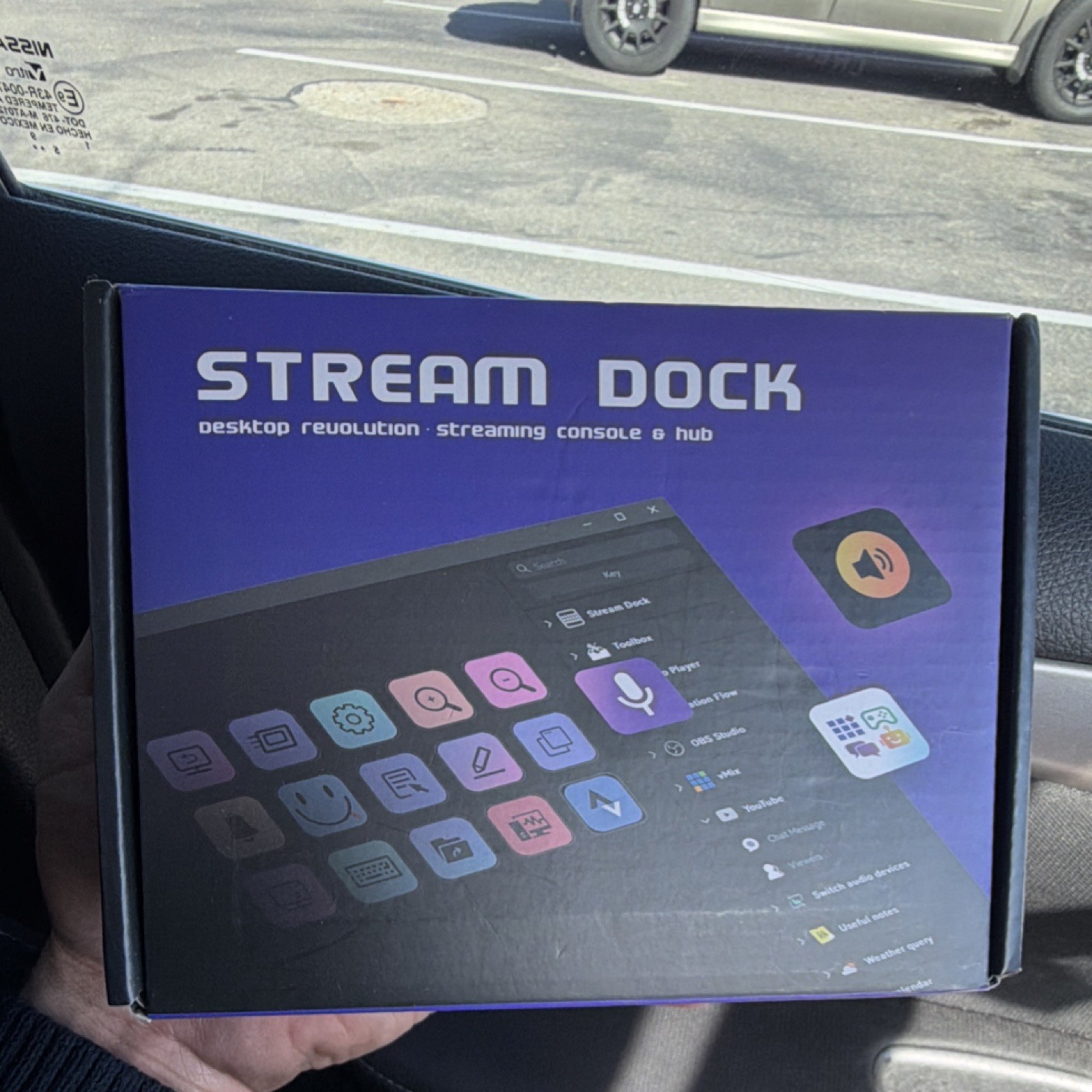 Stream Dock Standalone Keyboard Black Plastic Desktop Console & Hub