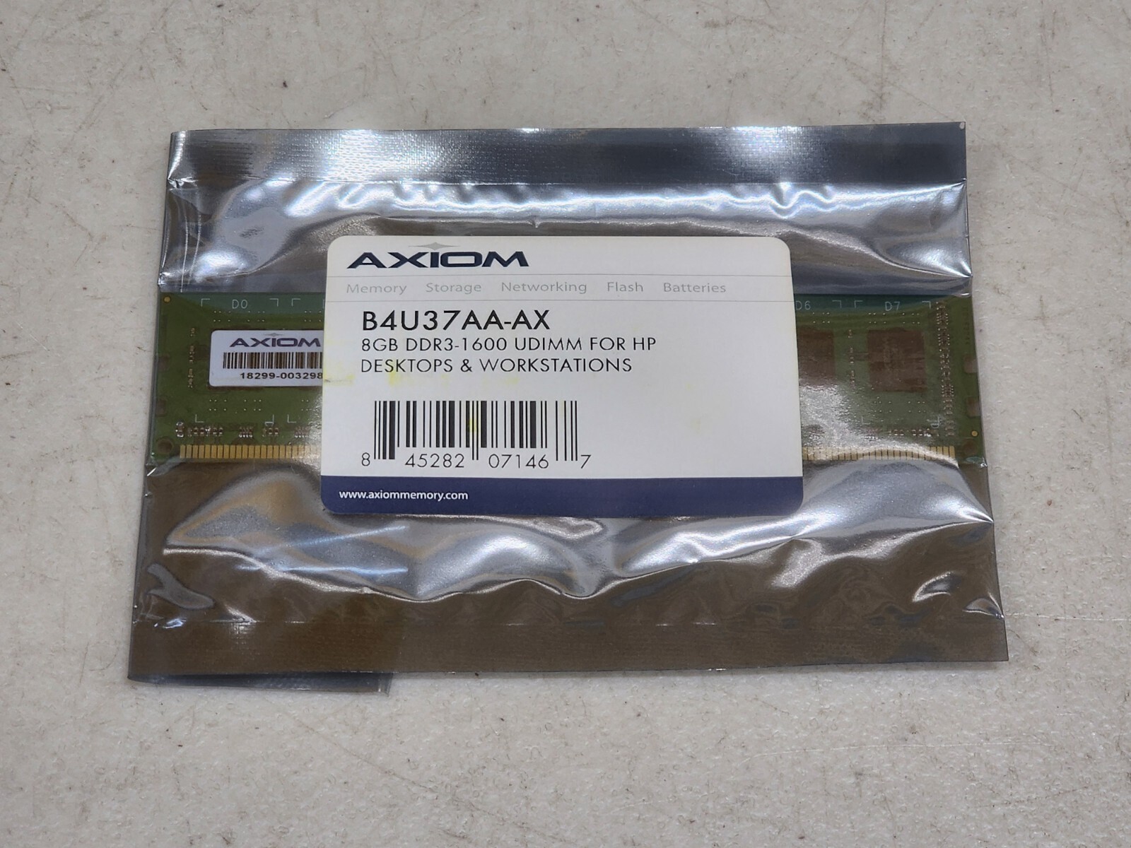 Axiom Memory Solutions PC3-12800 8 GB UDIMM 1600 MHz DDR3 RAM