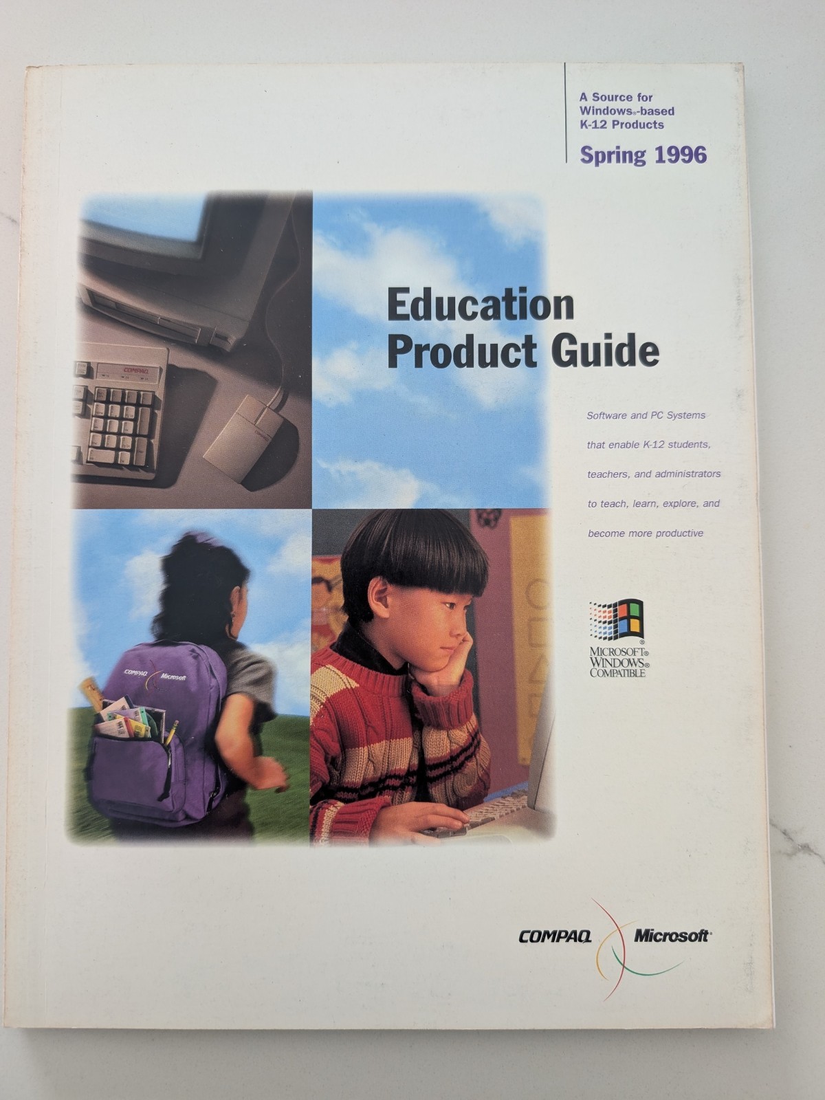 Compaq Microsoft Education Product Guide Spring 1996 K-12 Windows Software Catal