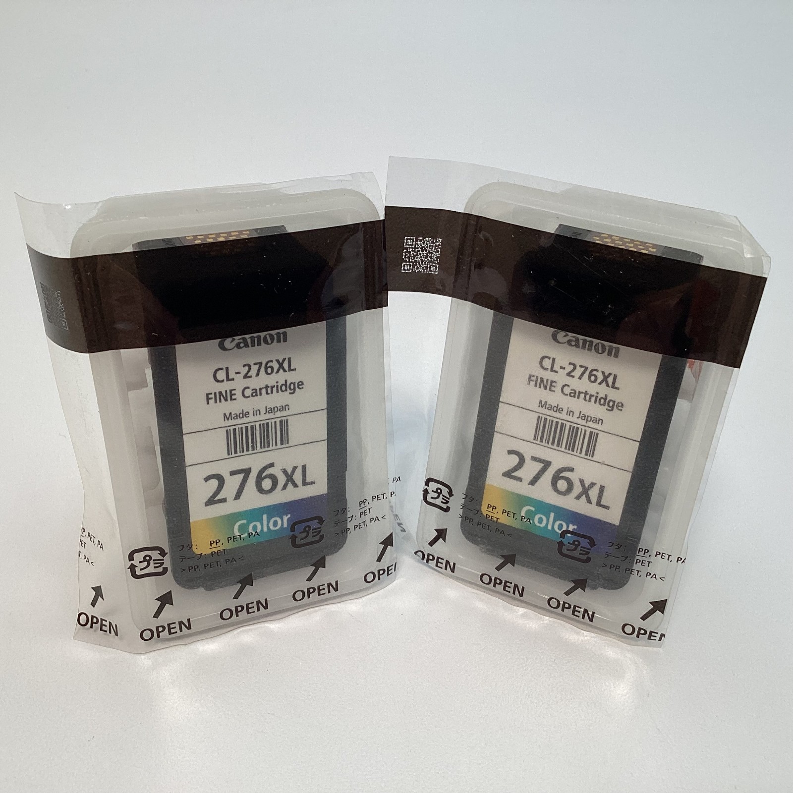 Lot of 2 Canon CL-276XL Color Ink Cartridges Genuine Sealed - New Open Box