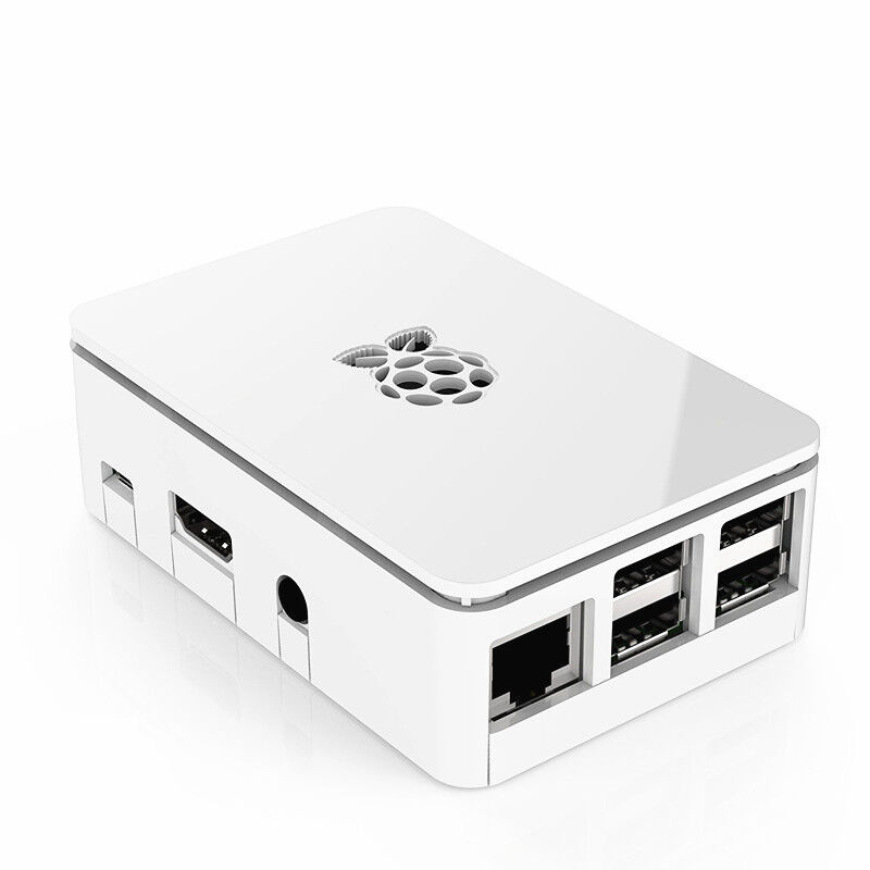 1PCS Premium Raspberry Pi Case (White) - Updated for Raspberry Pi 3, 2 & B+
