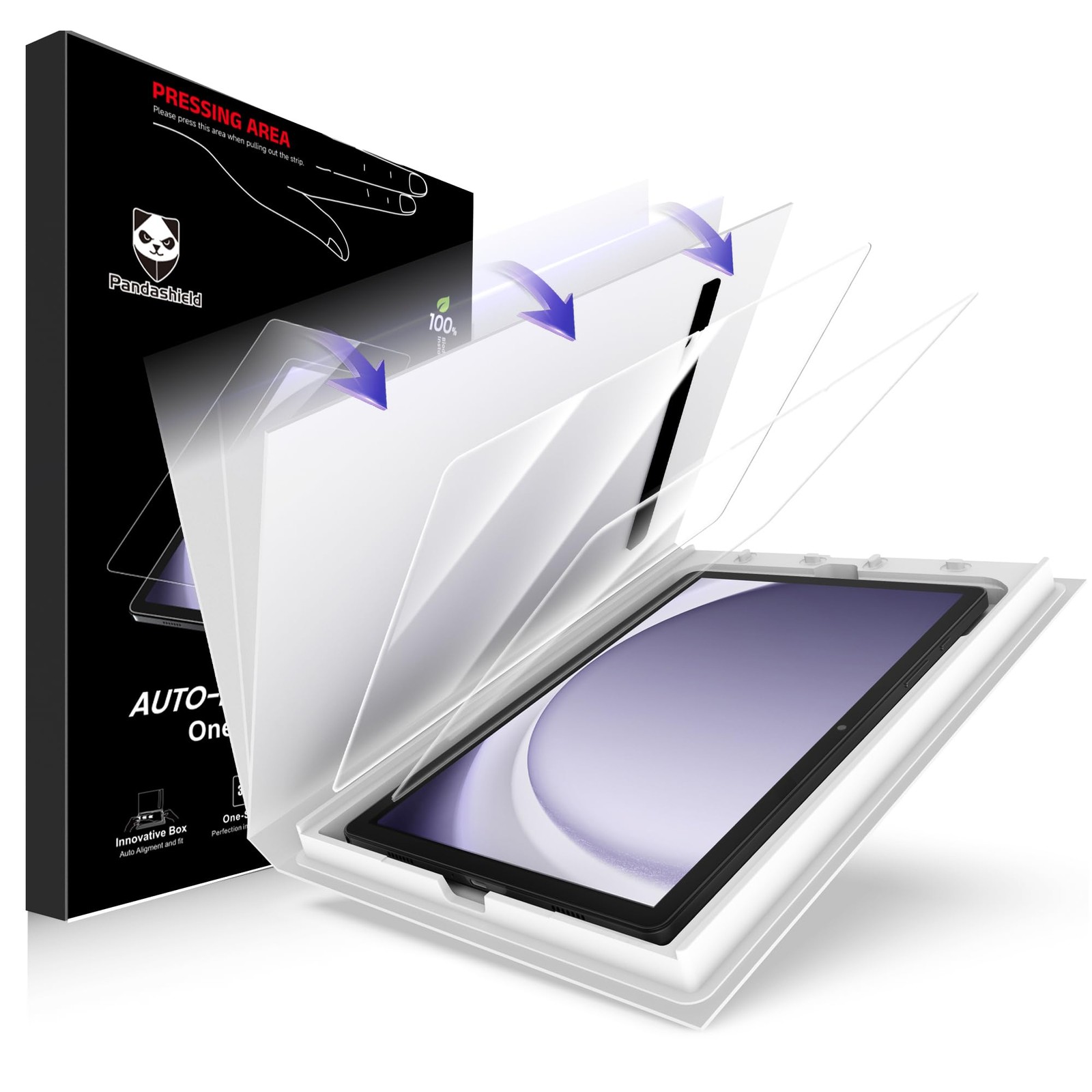 PandaShield 2 Pack 9H Tempered Galaxy TabA9+/ A11 Plus 11-inch, HD Clear