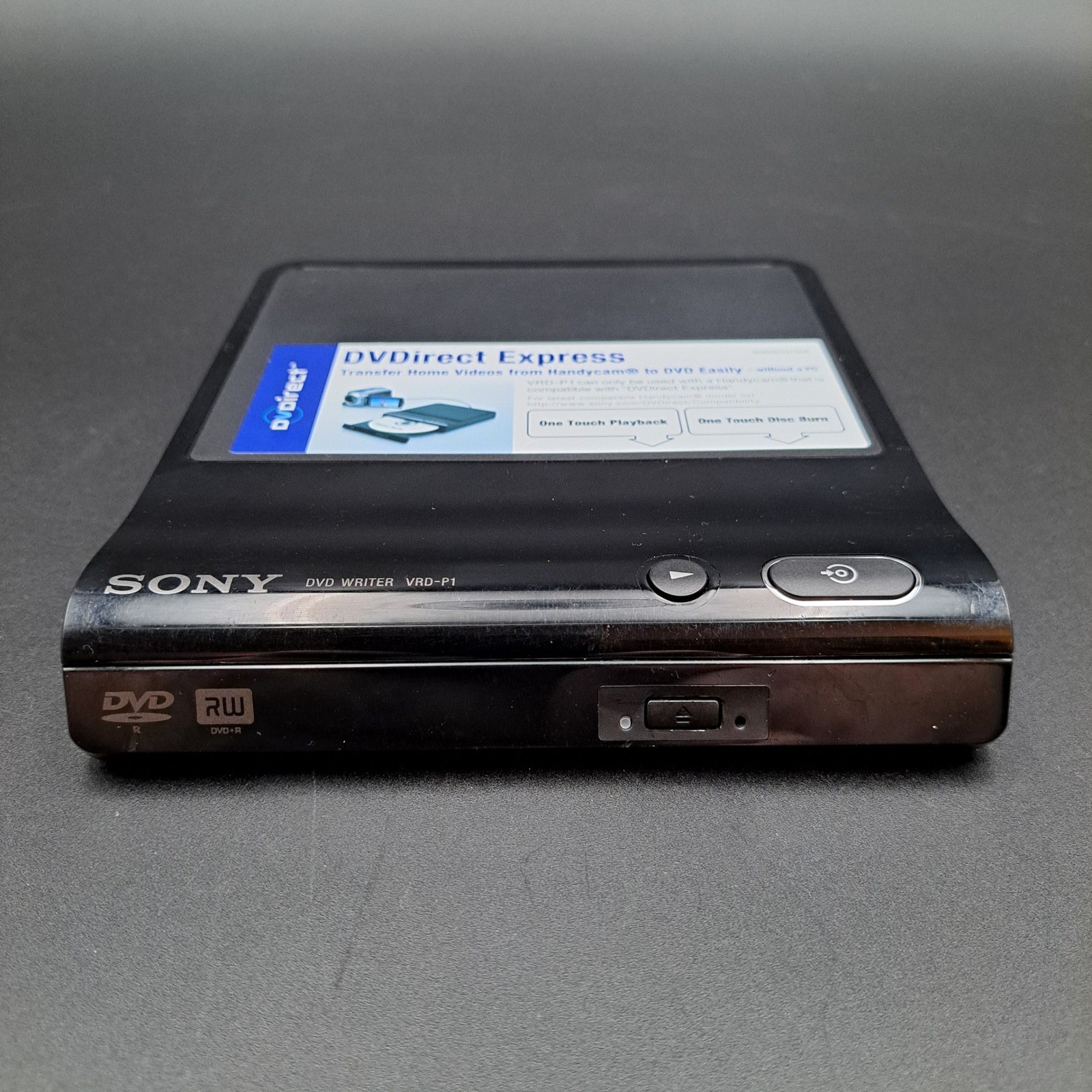 Sony DVDirect Express VRD-P1 DVD Writer for Handycam Video Transfer Black
