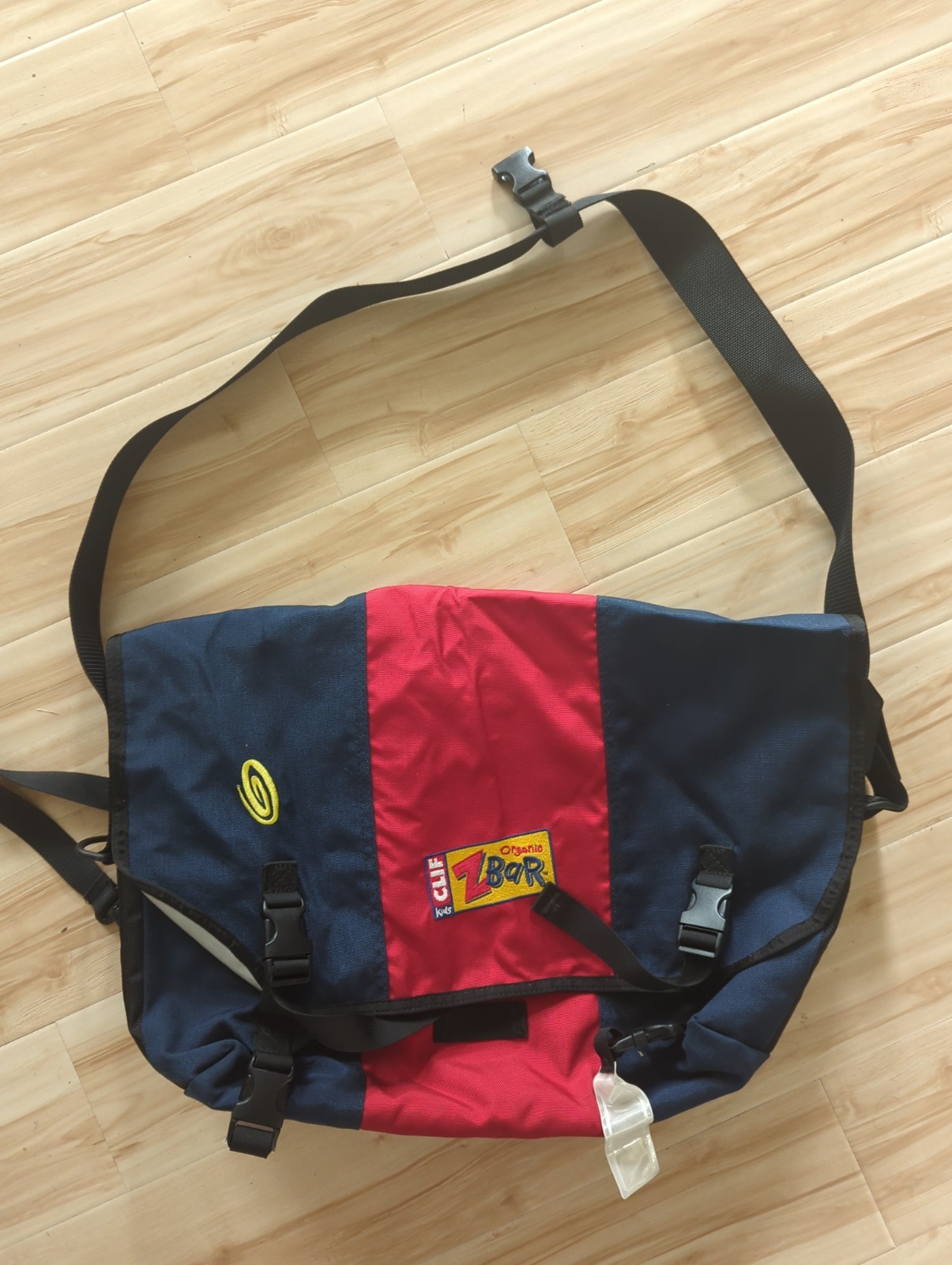 Large Timbuk2 Classic Messenger Bag Blue  Red With Cliff Zbar Logo School Work