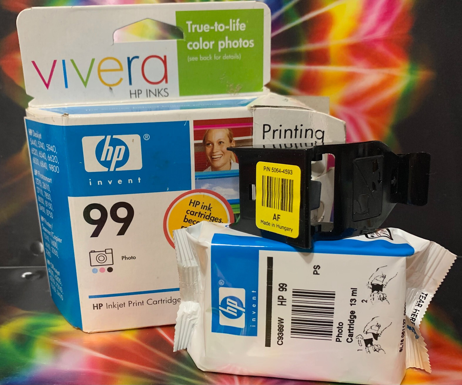 HP 99 Inkjet Print Photo Cartridge INK VIVERA C9369WN SEALED Genuine/Original