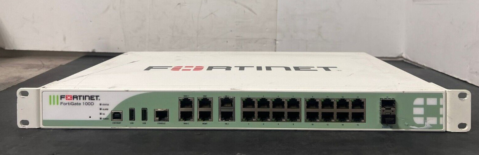 Fortinet Fortigate FG-100D Firewall Appliance