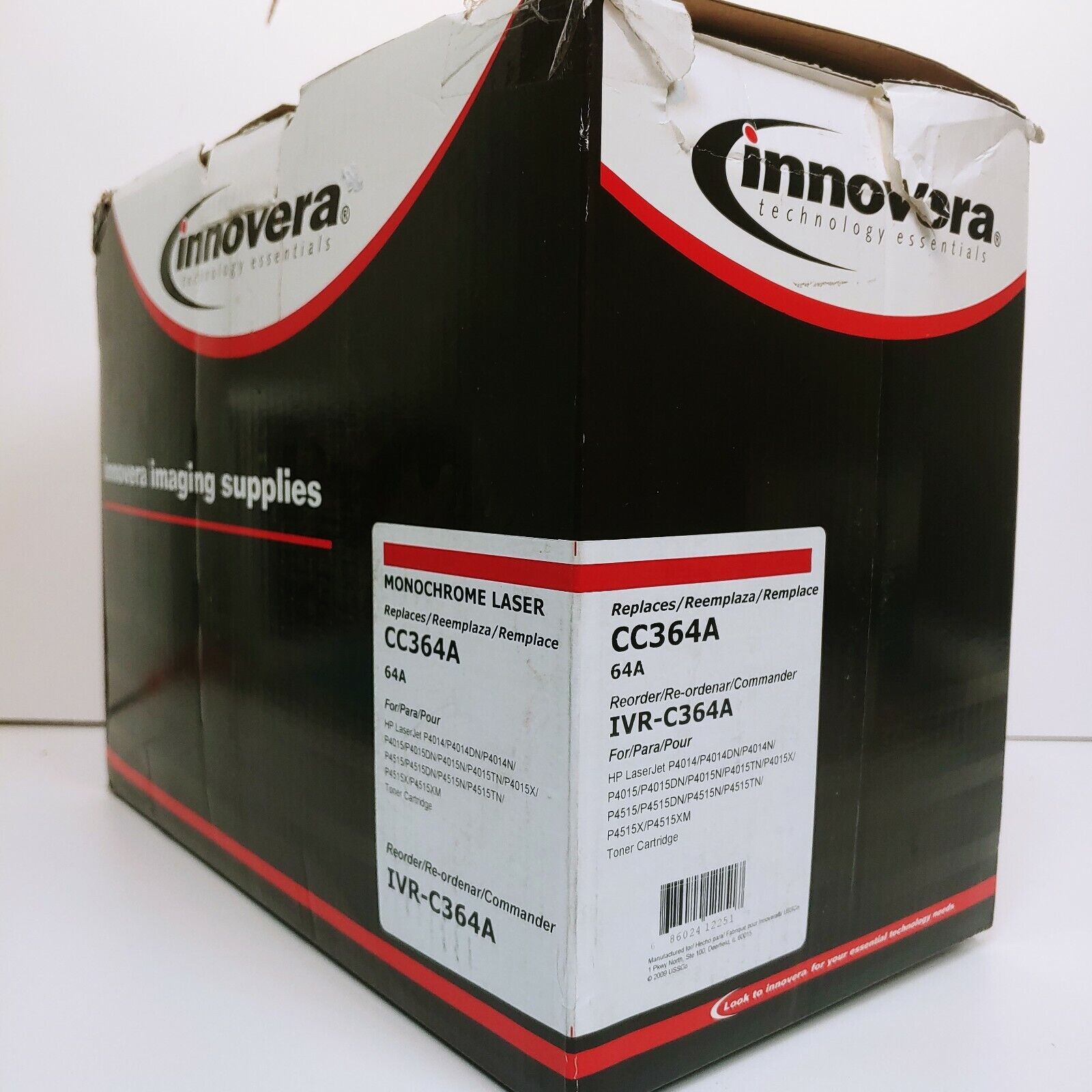 Innovera Remanufactured for HP 64A Black Toner Cartridge, 10,000 -Yield (CC364A)