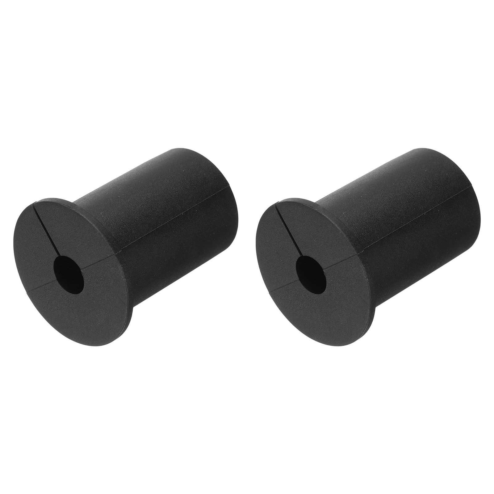 2pcs, Wall Grommets for Cables 1 Inch Cable with 8mm Hole Silicone Black