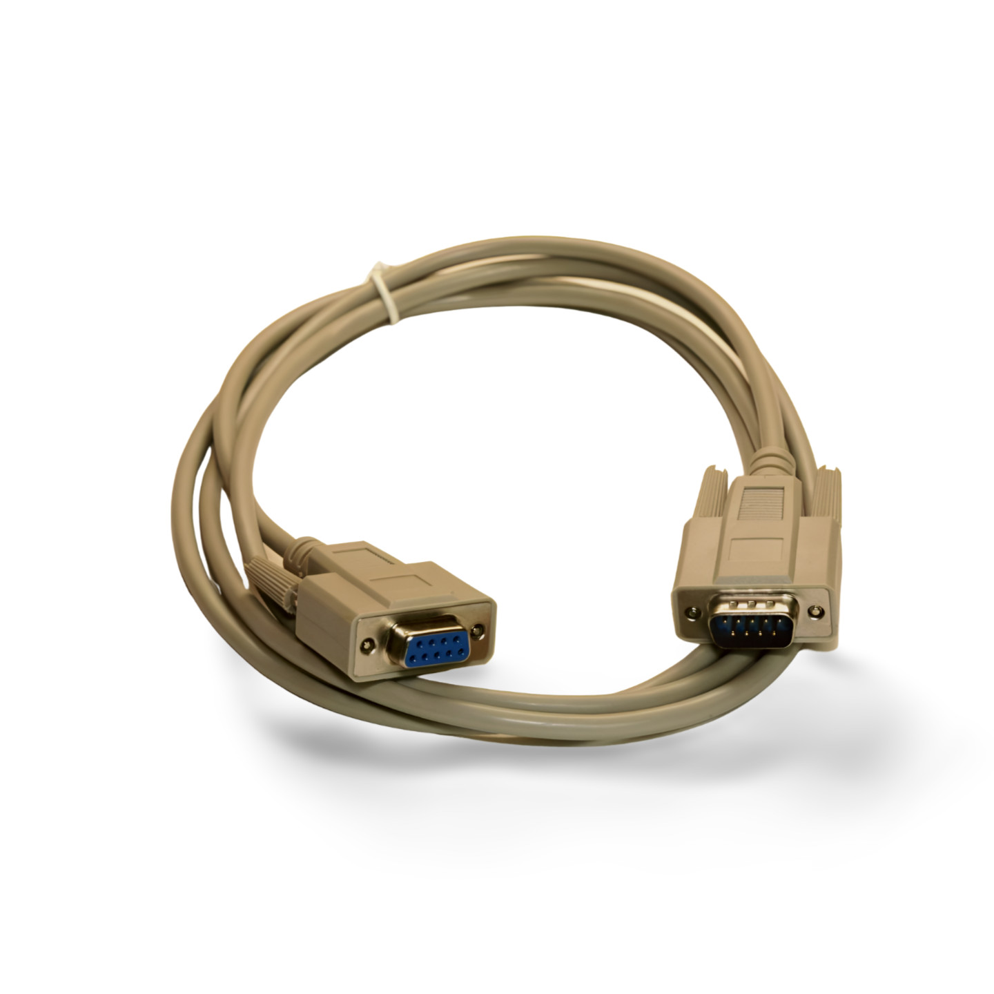 6ft DB9 Male to DB9 Female Serial Cable Extension - Beige