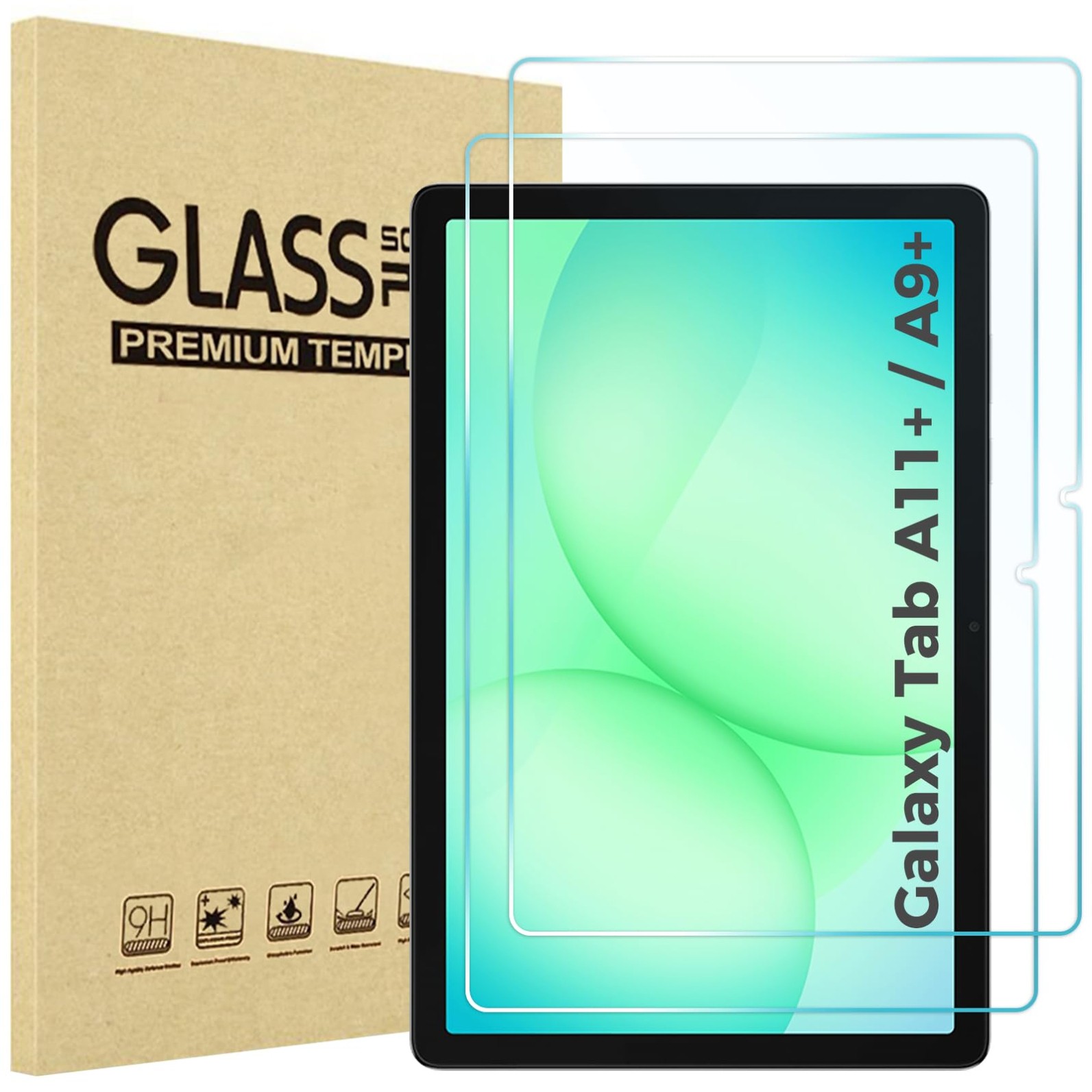 ProCase 2 Pack Screen Protector for Galaxy Tab A11 Plus/Tab A9 Plus