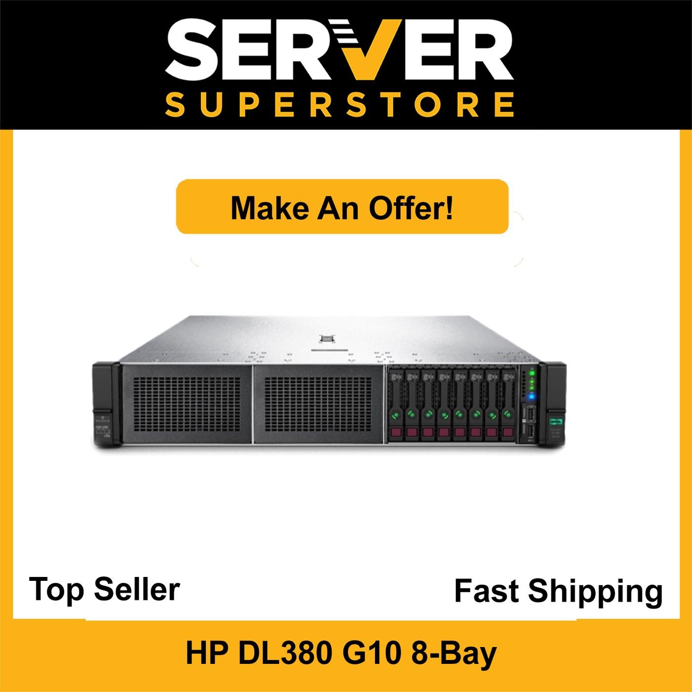 HP ProLiant DL380 G10 2x Gold 6134 -3.20GHz P408i 256GB 6x NEW 960GB SSD + rails