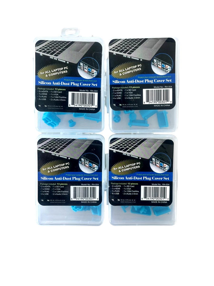 13PCS Silicon Anti-Dust Plug Cover Set Laptop PC Universal *LOT OF 4*