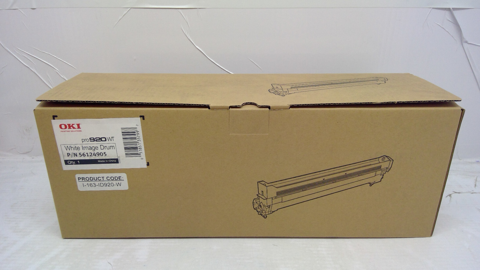 Genuine OKI Pro920WT White Image Drum 56124905, I-163-ID920-W
