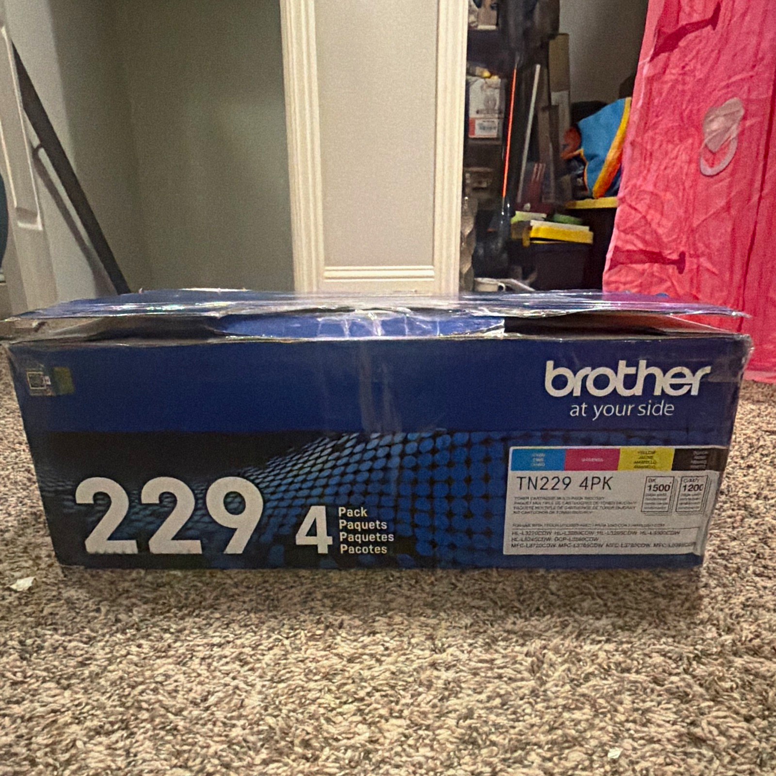 Brother TN229 4PK Genuine Original Laser Toner Cartridges For Brother BK C M Y