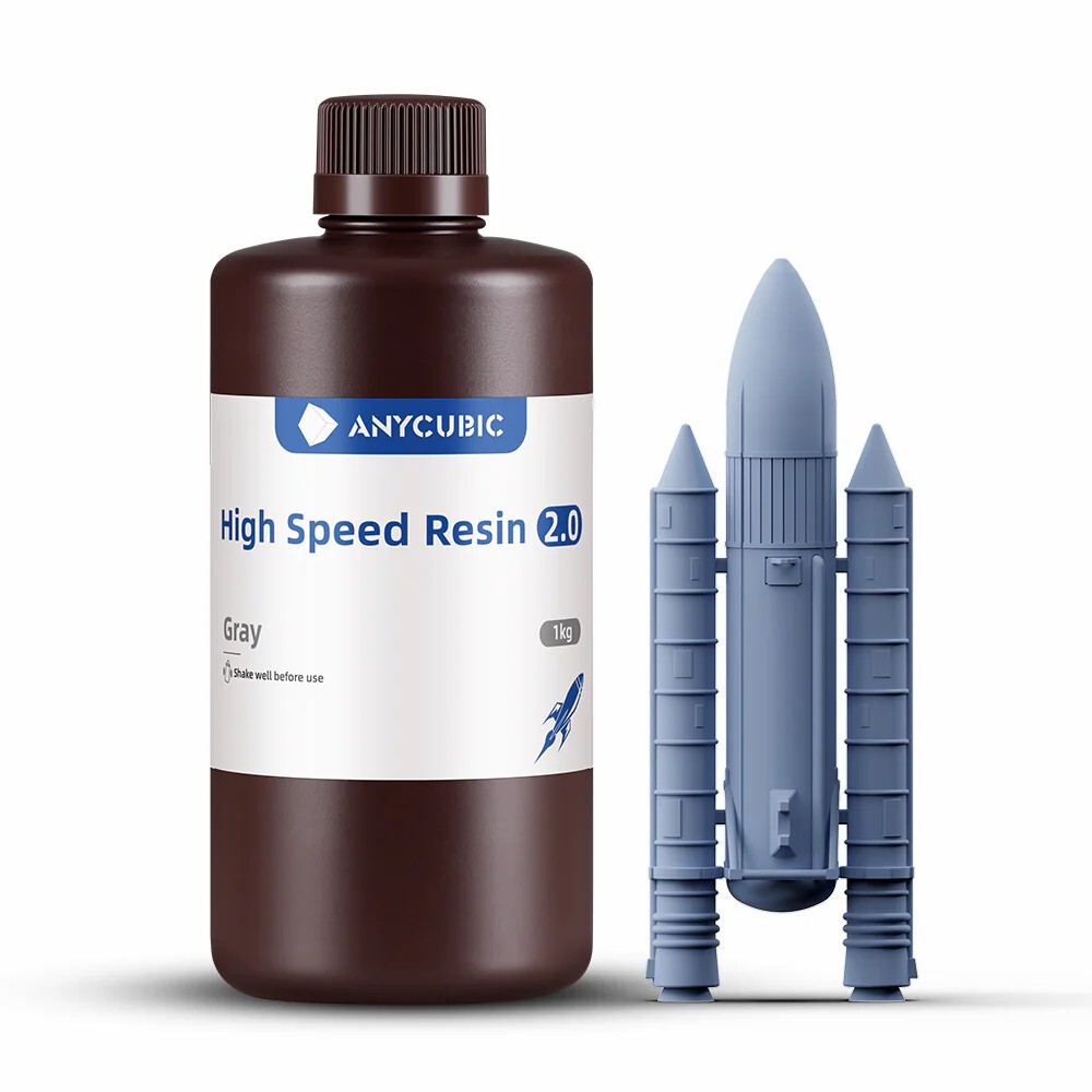 【Buy 3 Pay 2】ANYCUBIC 1kg Grey High Speed Resin 2.0 M5s Pro LCD Resin 3D Printer