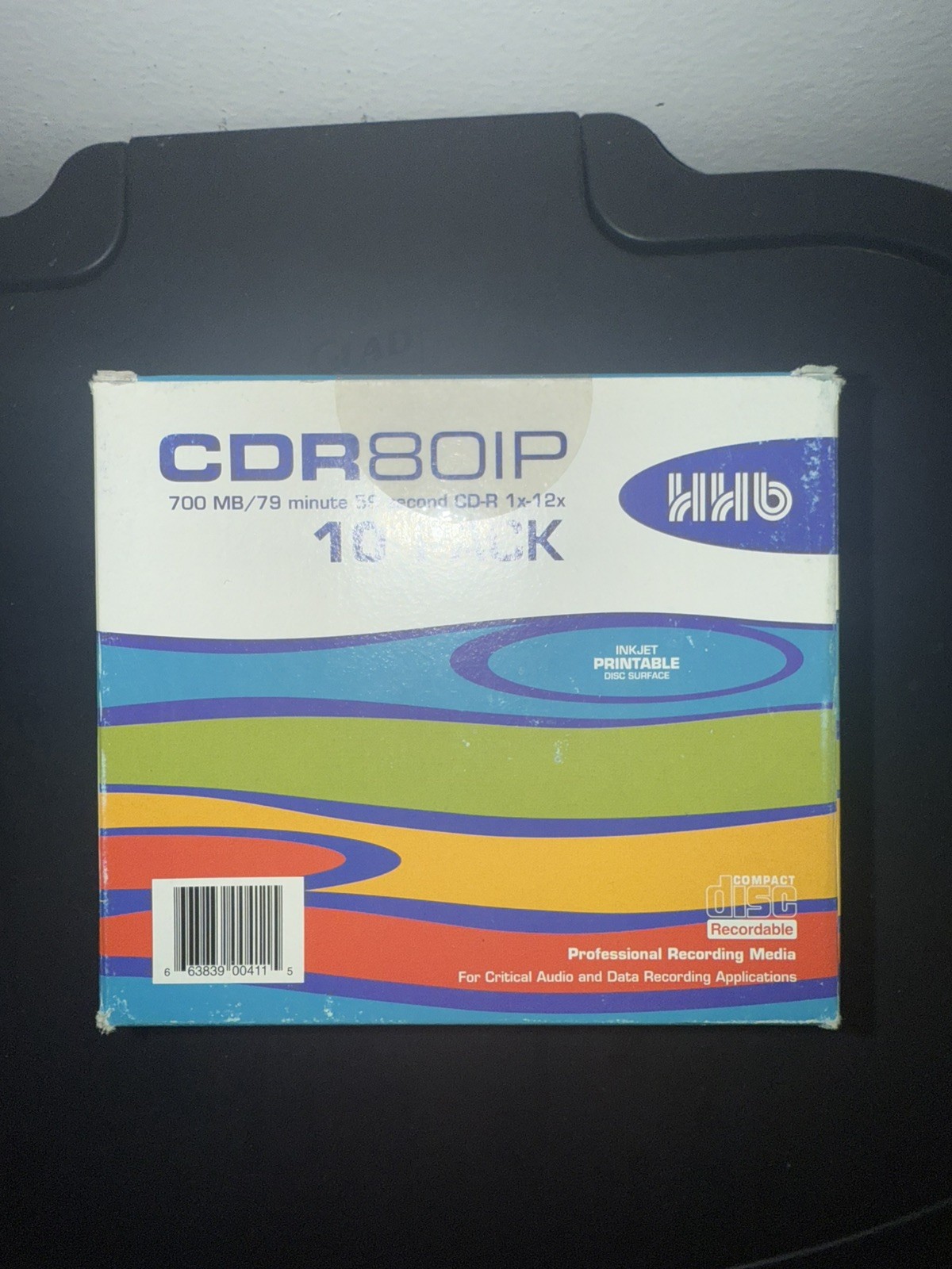 HHb CDR80IP 700 MB/79 Min. 59 Sec CD-R 1x-12x -Printable Disc Surface - 10pk Box