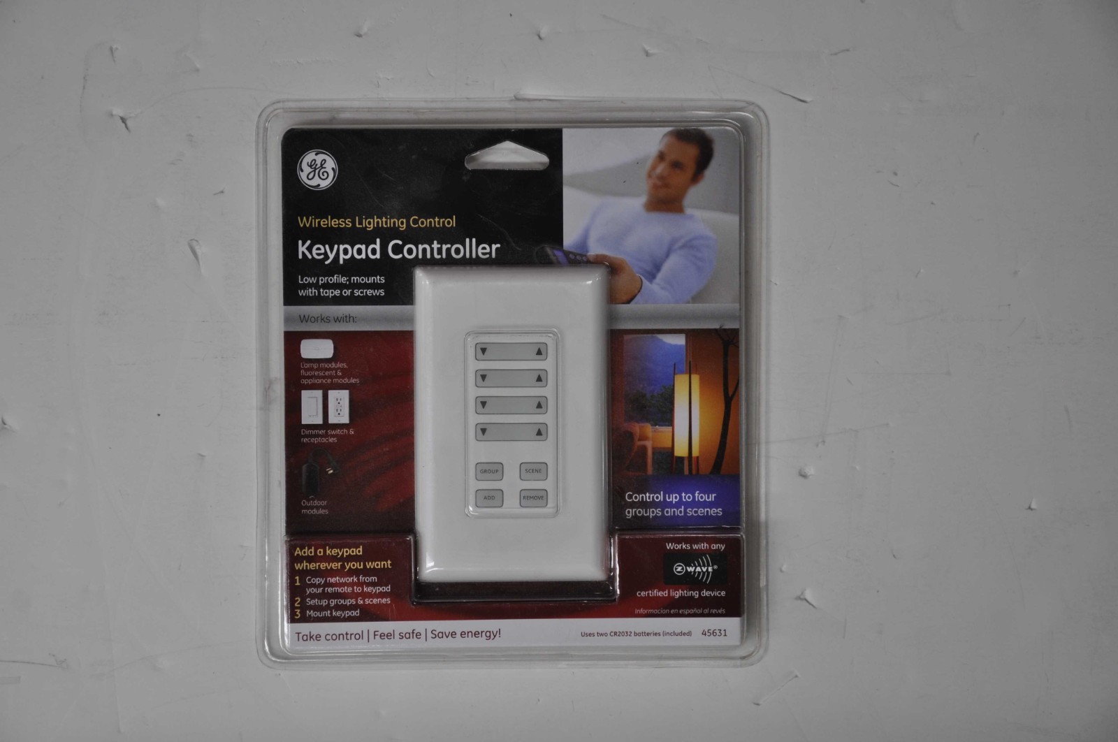 NEW GE Wireless Lighting Control ZWave Keypad Controller 45631