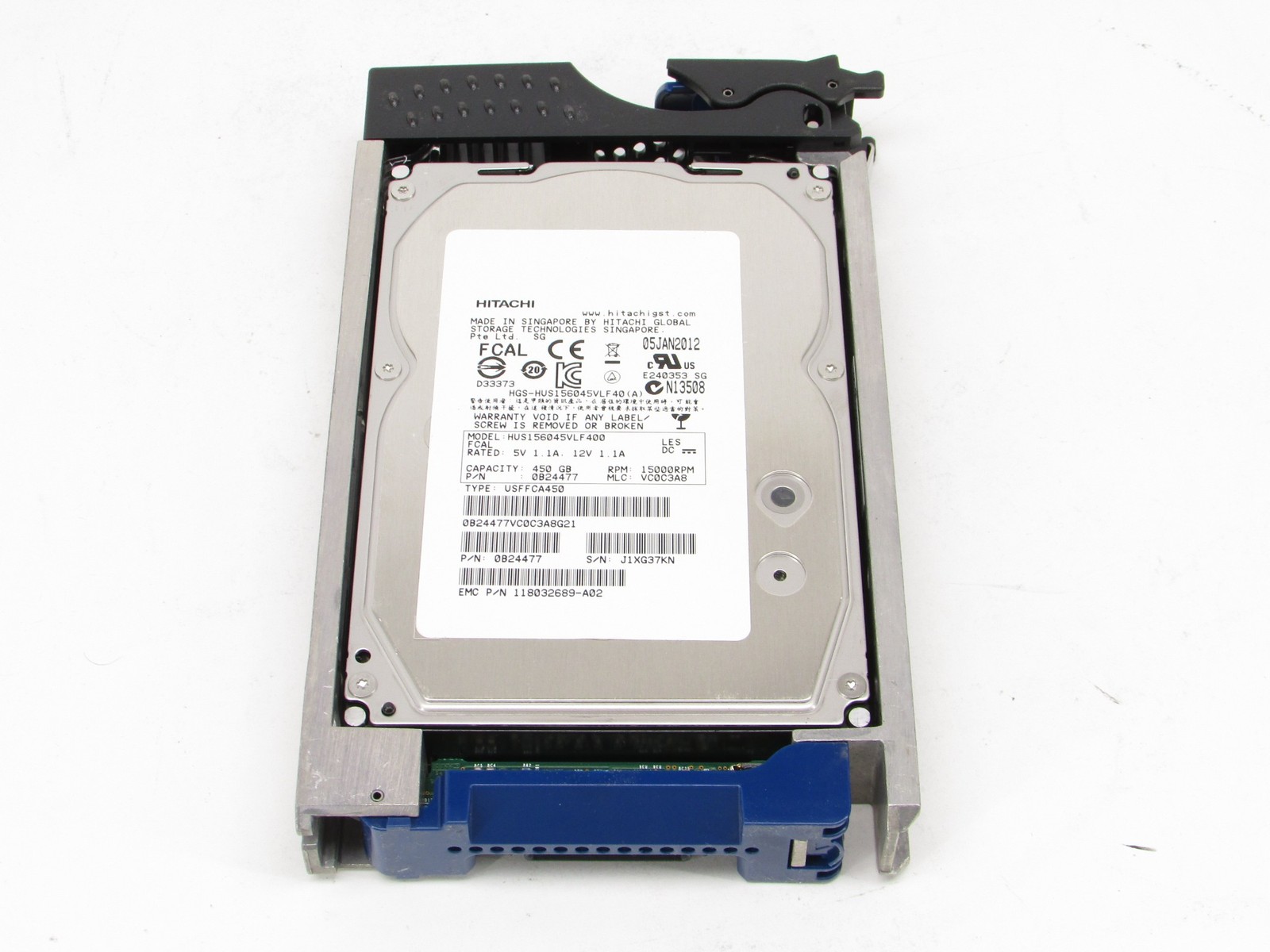 EMC 450GB 4GB 15k 3.5" Fibre Channel HDD HGST HUS156045VLF400 Hard Drive