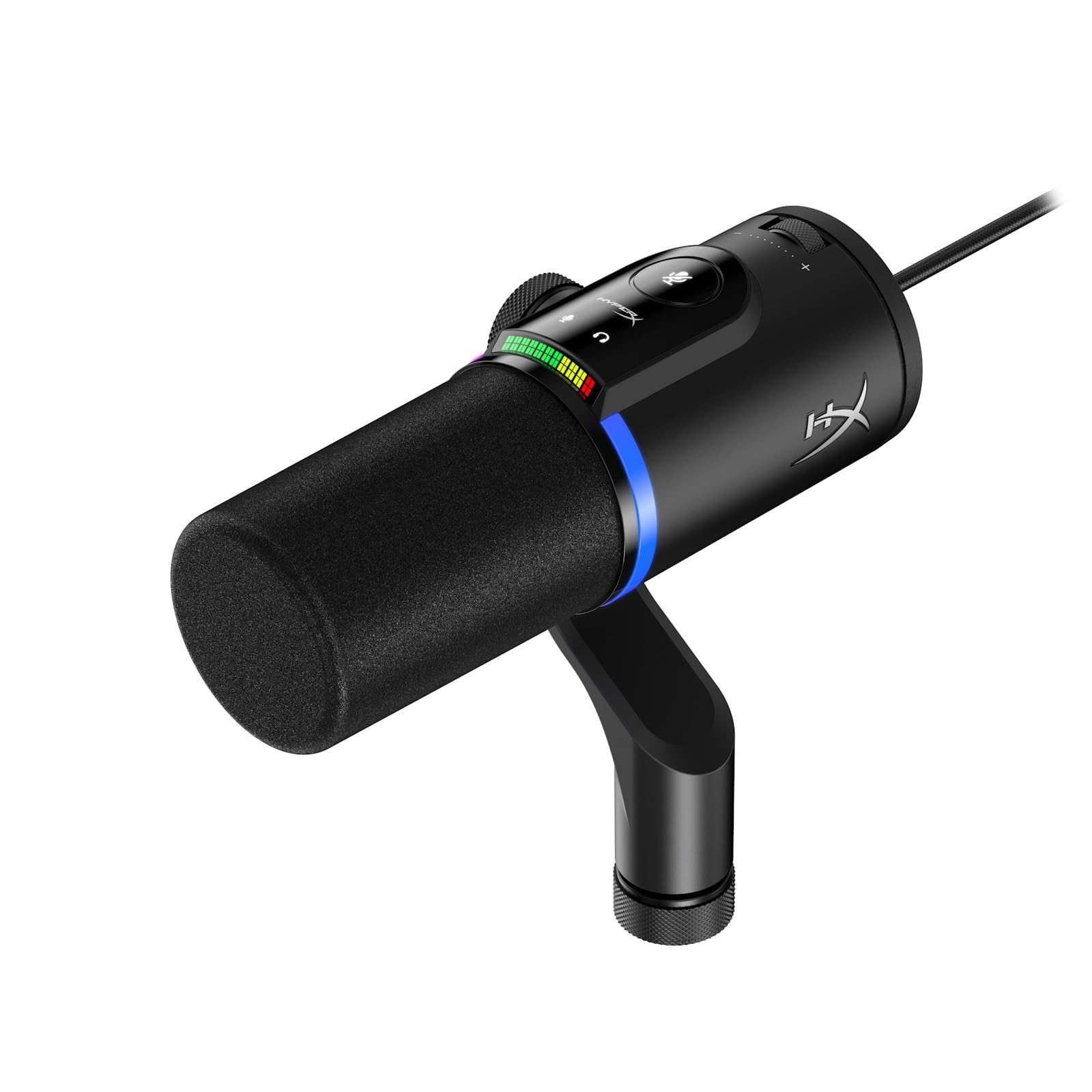 FlipCast Dynamic Microphone, Unidirectional, Tap Mute, Gaming, Telework, Black B